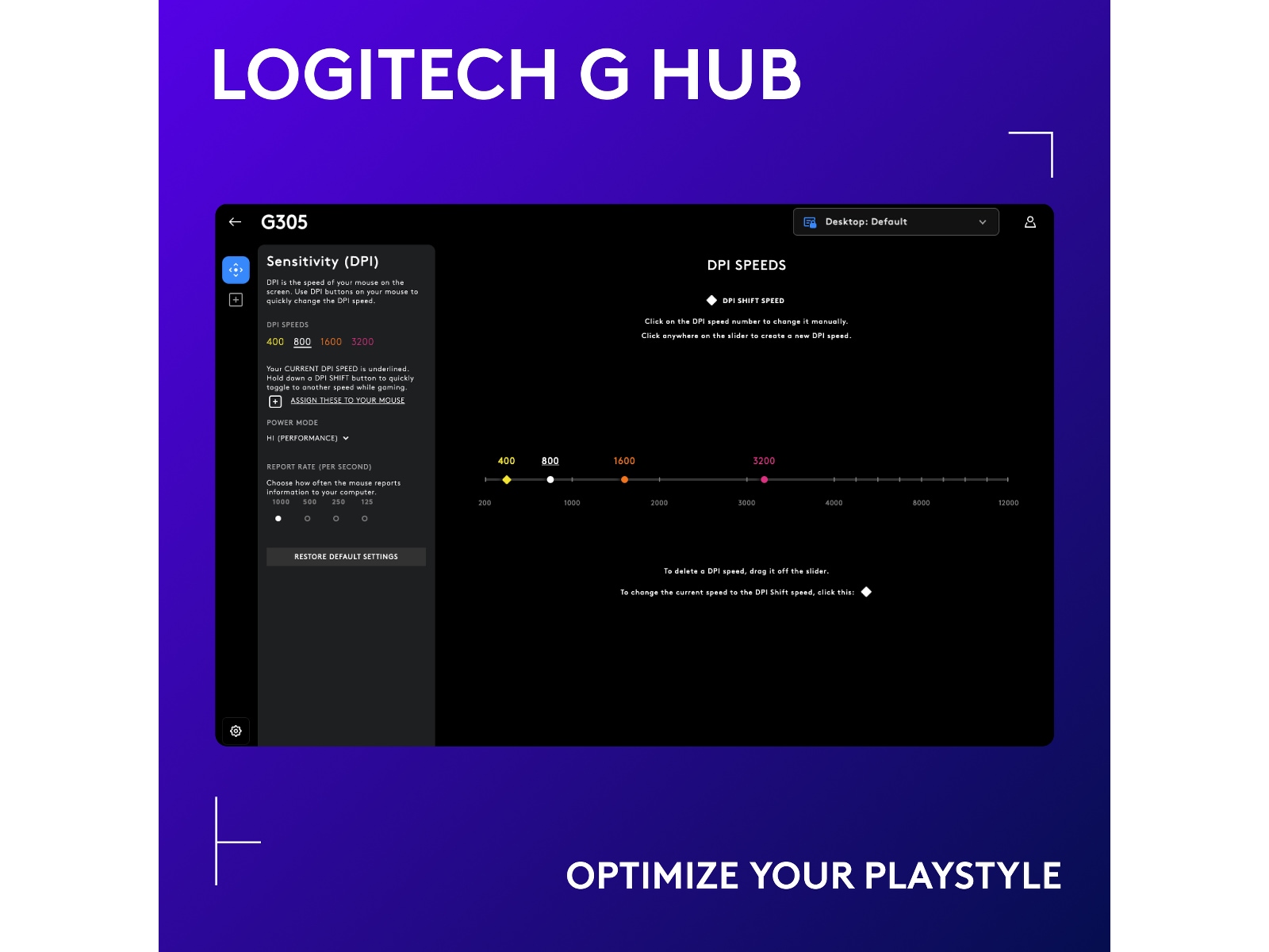 Logitech G305 Lightspeed Trådlös Gamingmus (vit) Gamingmus