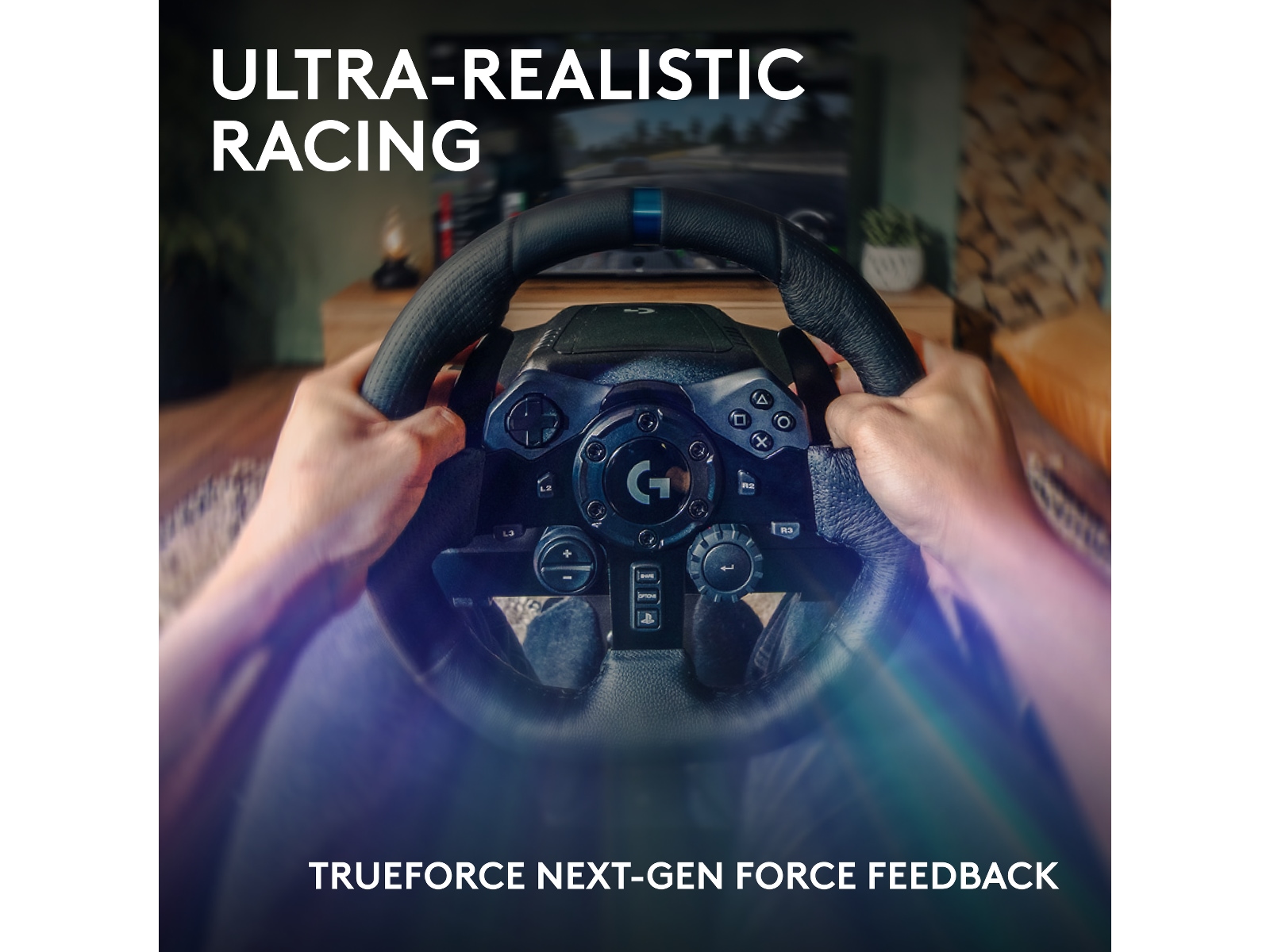 Logitech G923 Driving Force Racing PS4/PS5/PC Ratt & pedaler