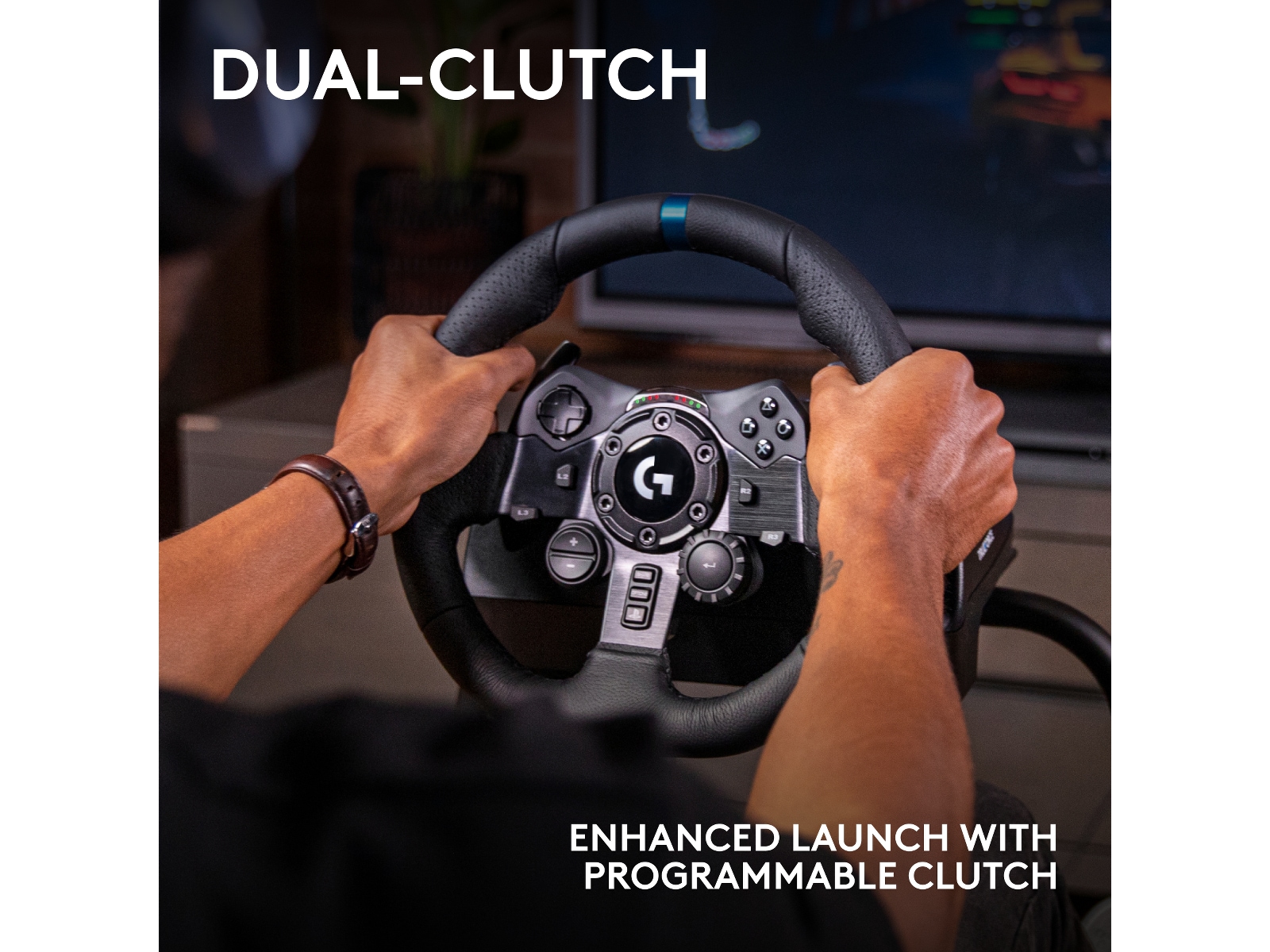 Logitech G923 Driving Force Racing PS4/PS5/PC Ratt & pedaler