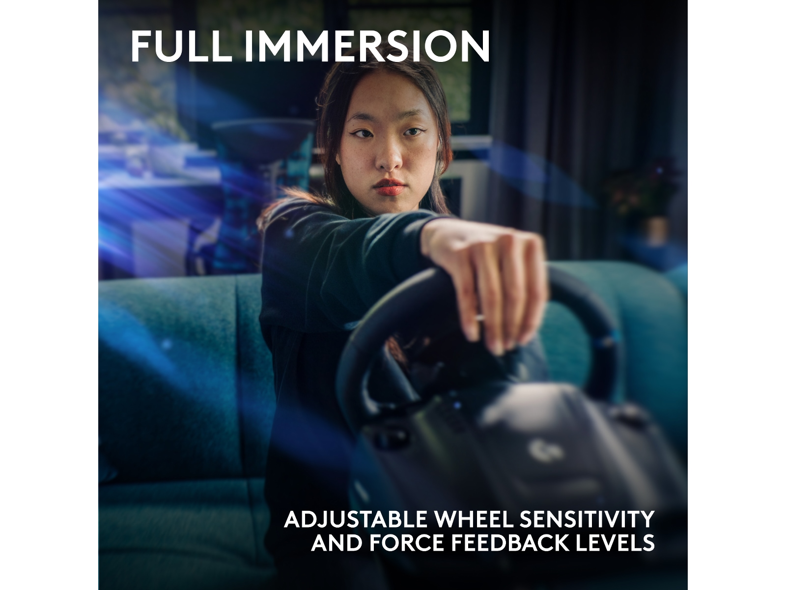 Logitech G923 Driving Force Racing PS4/PS5/PC Ratt & pedaler