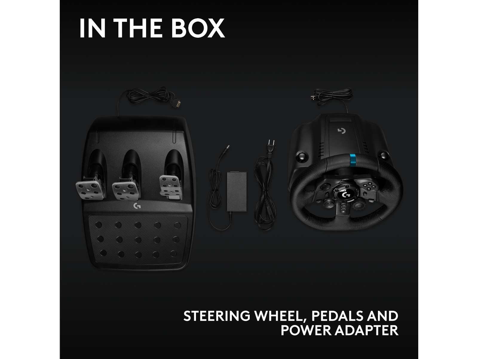 Logitech G923 Driving Force Racing PS4/PS5/PC Ratt & pedaler