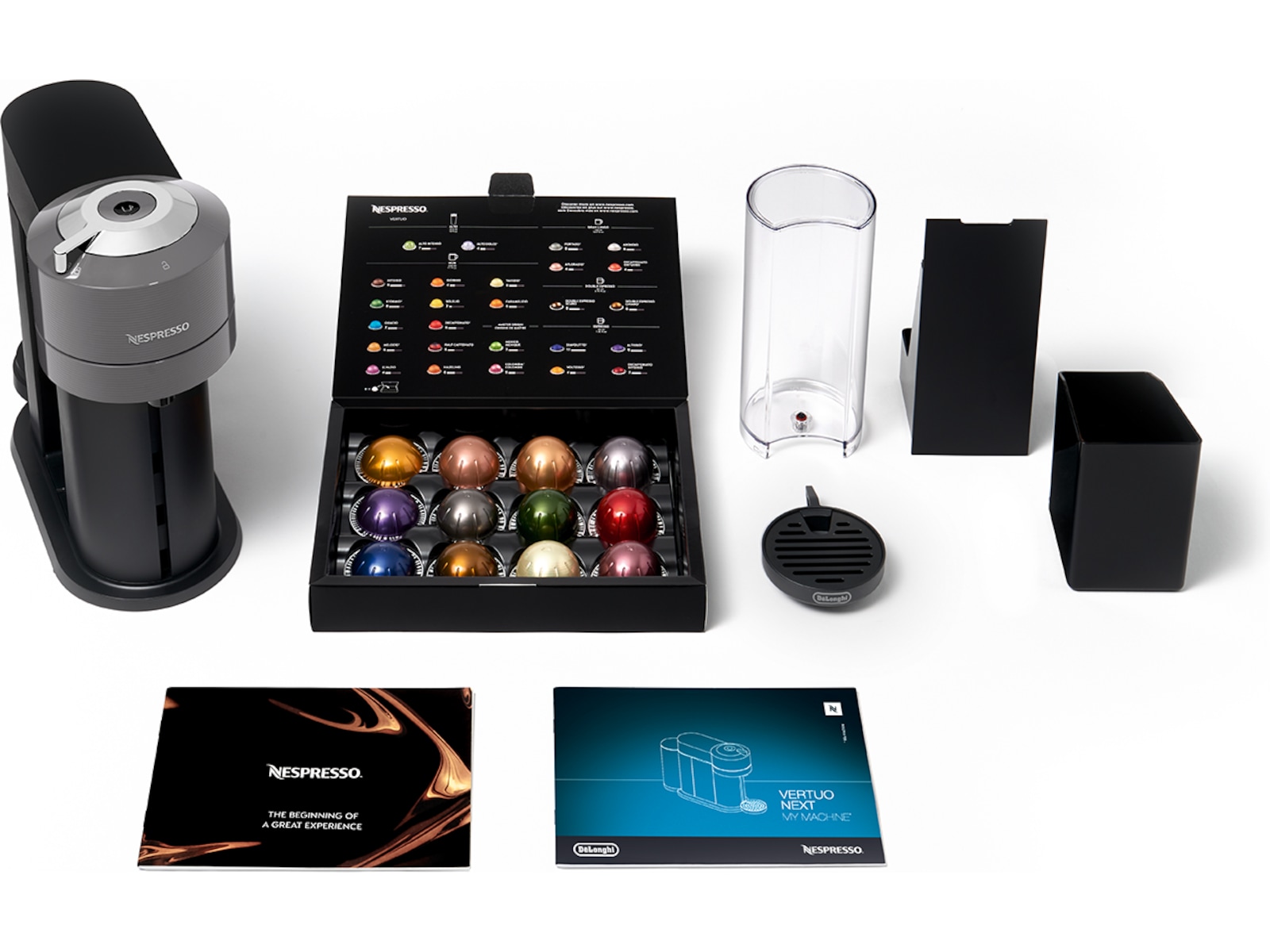 NESPRESSO Vertuo Next från DeLonghi® Kapselmaskin (grå) Kapselmaskiner