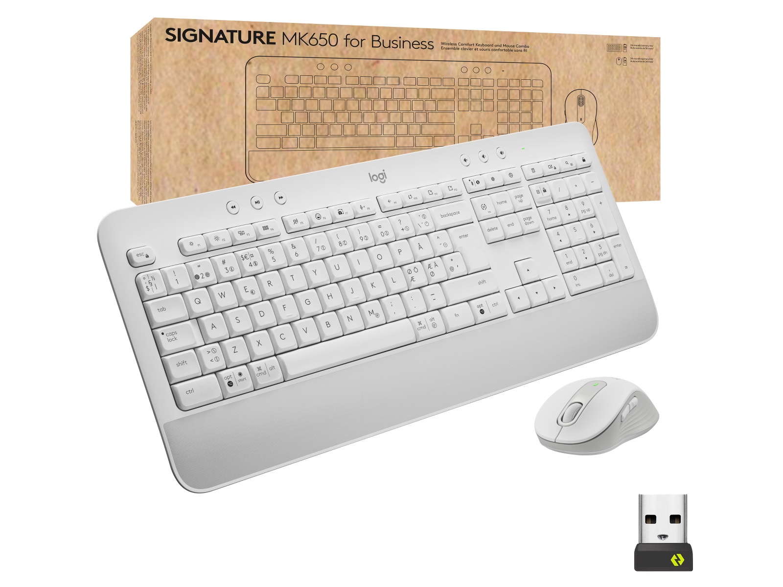 Logitech Signature MK650 Combo for Business (offwhite) Tangentbord