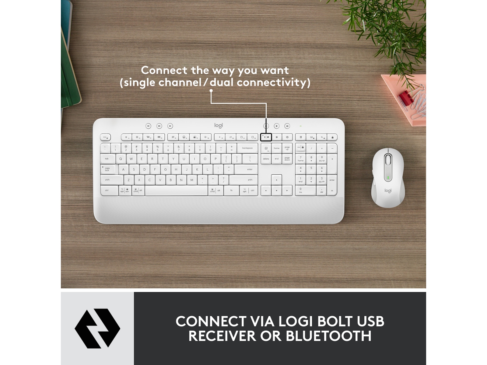 Logitech Signature MK650 Combo for Business (offwhite) Tangentbord