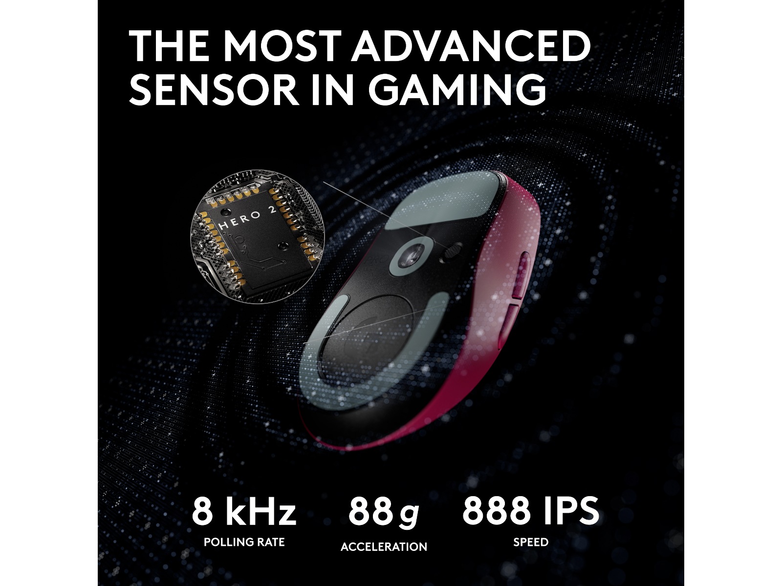 Logitech G Pro X Superlight 2 Lightspeed Trådlös Gamingmus (Magenta) Gamingmus