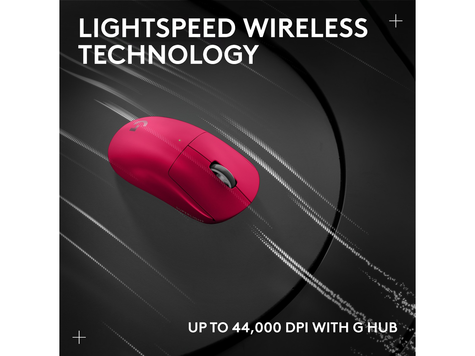 Logitech G Pro X Superlight 2 Lightspeed Trådlös Gamingmus (Magenta) Gamingmus