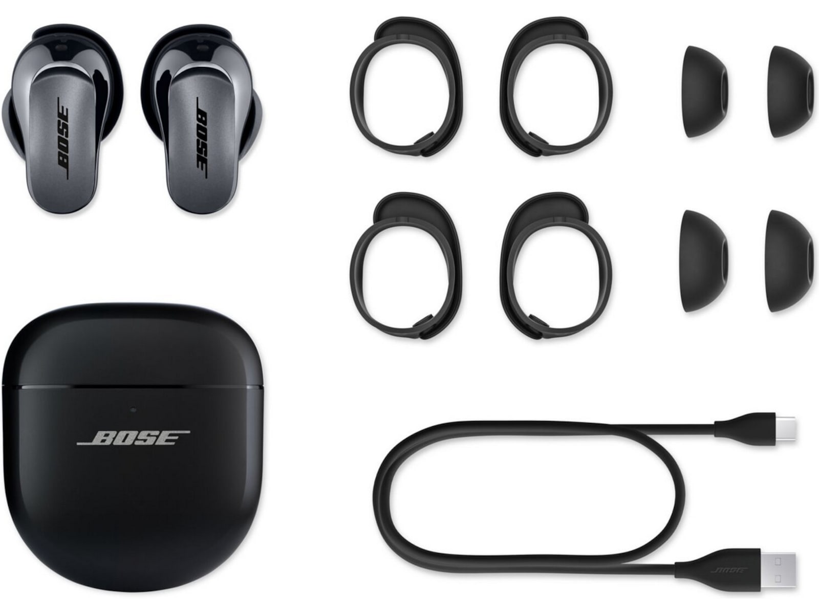 Bose QuietComfort Ultra Earbuds trådlösa hörlurar, In-Ear (svart) In-ear hörlurar
