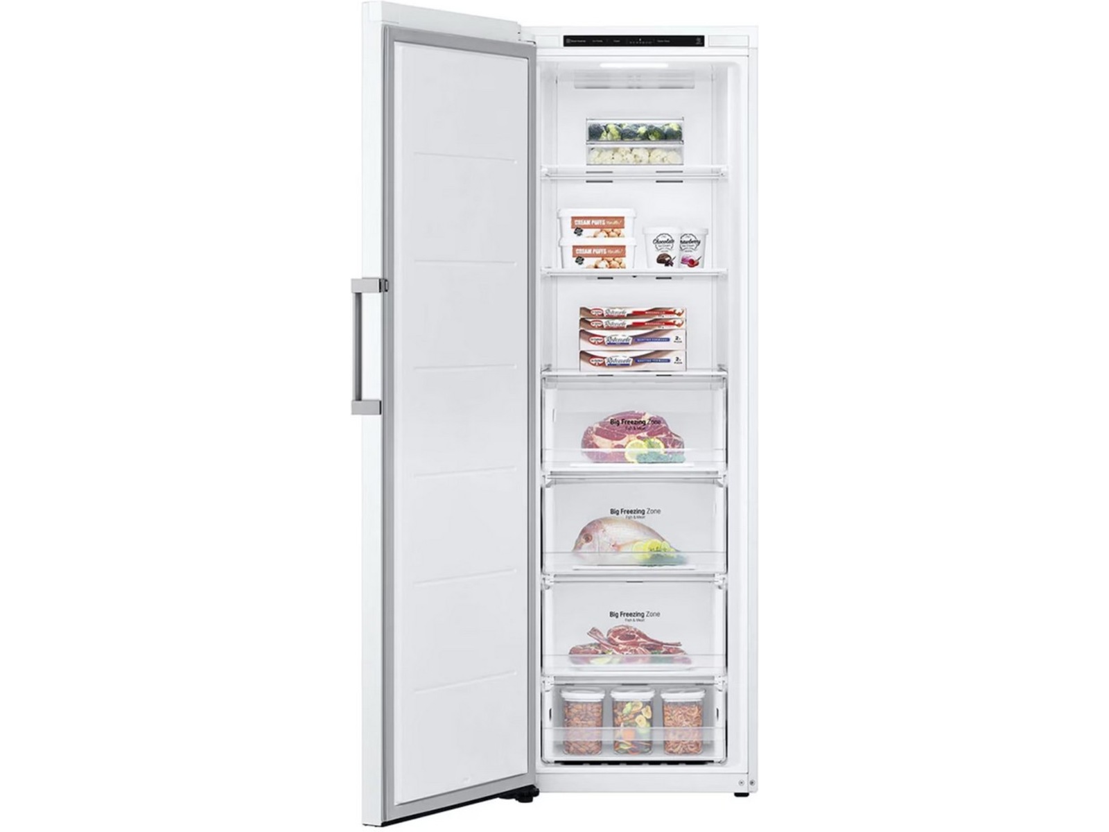 LG GLT51SWGSZ Kylskåp (vit) + Frysskåp Kylskåp