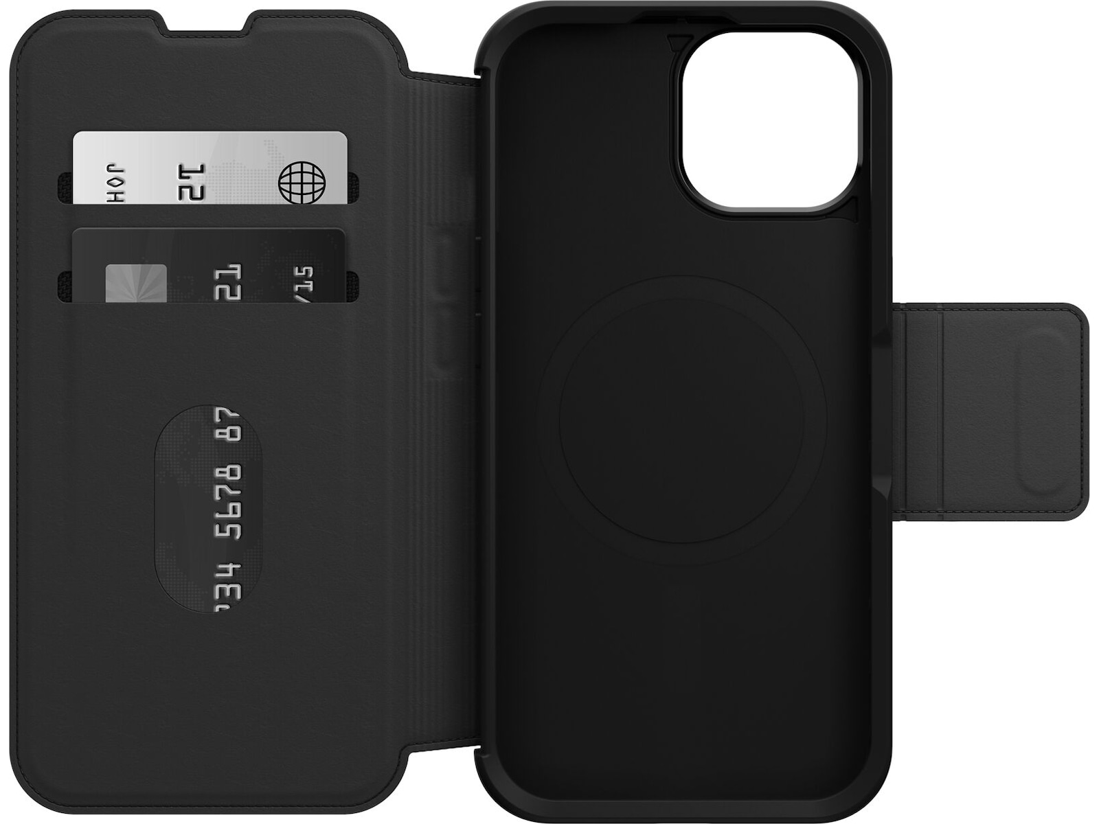 OtterBox iPhone 15 Strada Plånboksfodral (svart) Skydd