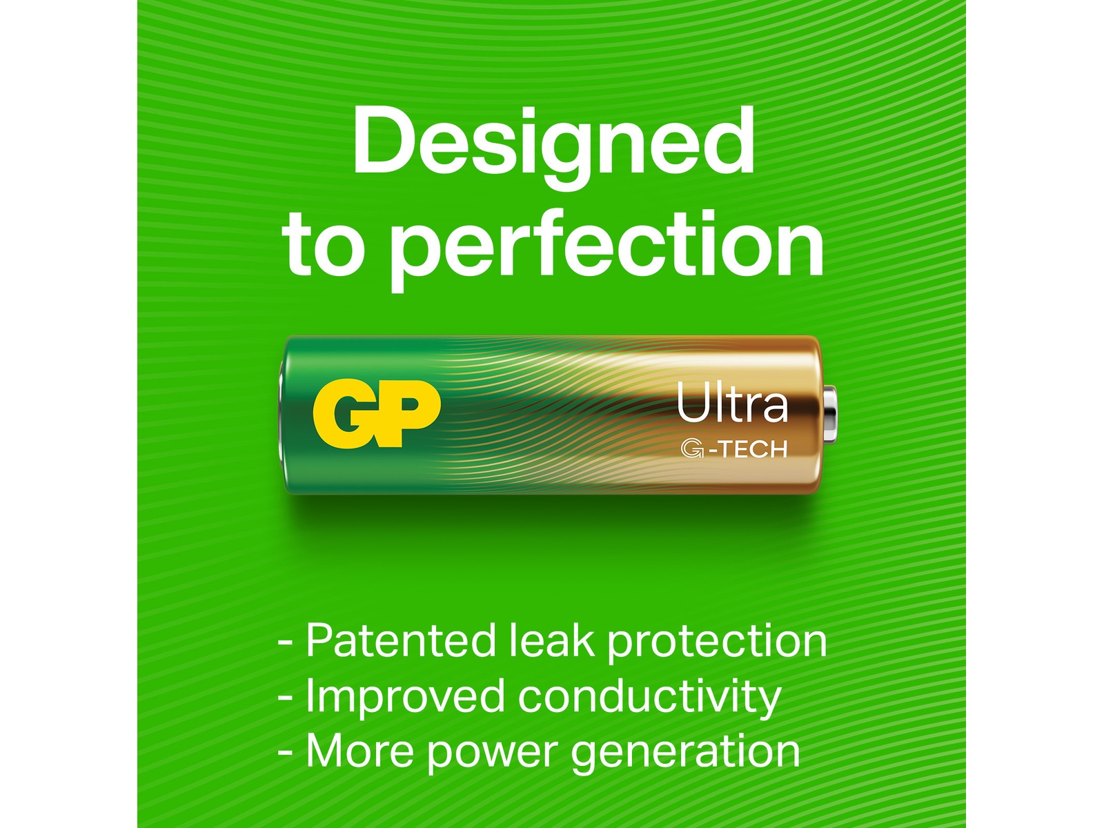 GP Ultra Alkaline C/LR14 batteri, 2-pk Batterier för allmänt bruk