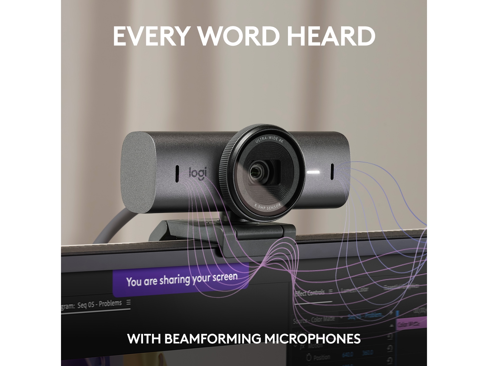 Logitech MX Brio 4K webbkamera (graphite) Webbkamera