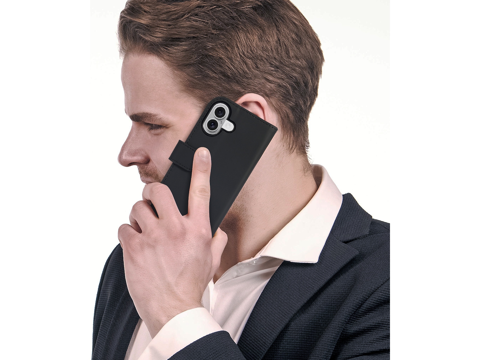 iiglo iPhone 16 Plånboksfodral (svart) Skydd