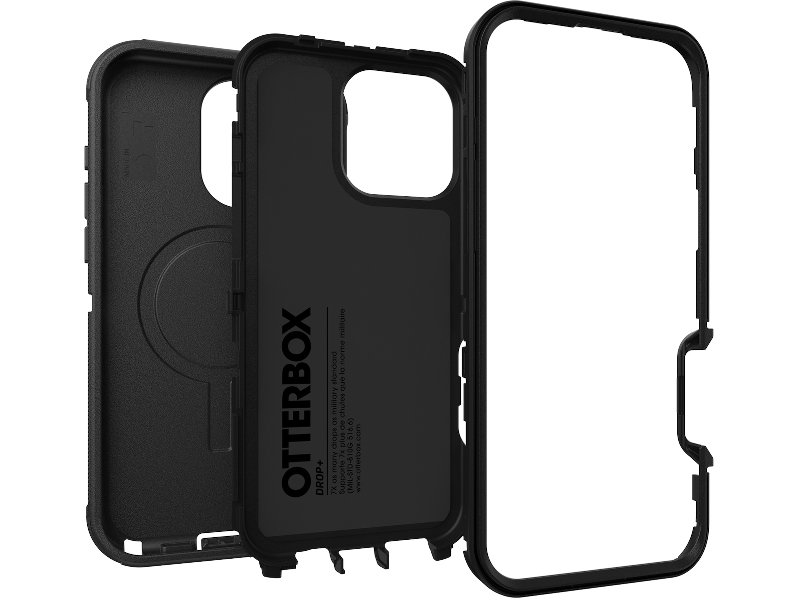 OtterBox iPhone 16 Pro Max Defender skal - ProPack (svart) Skydd