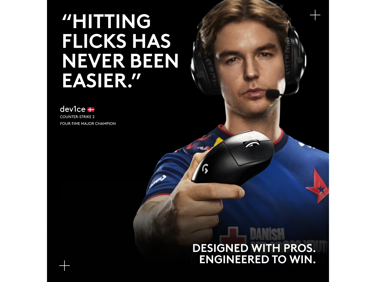 Logitech G Pro X Superlight 2 DEX trådlös gamingmus (svart) Gamingmus