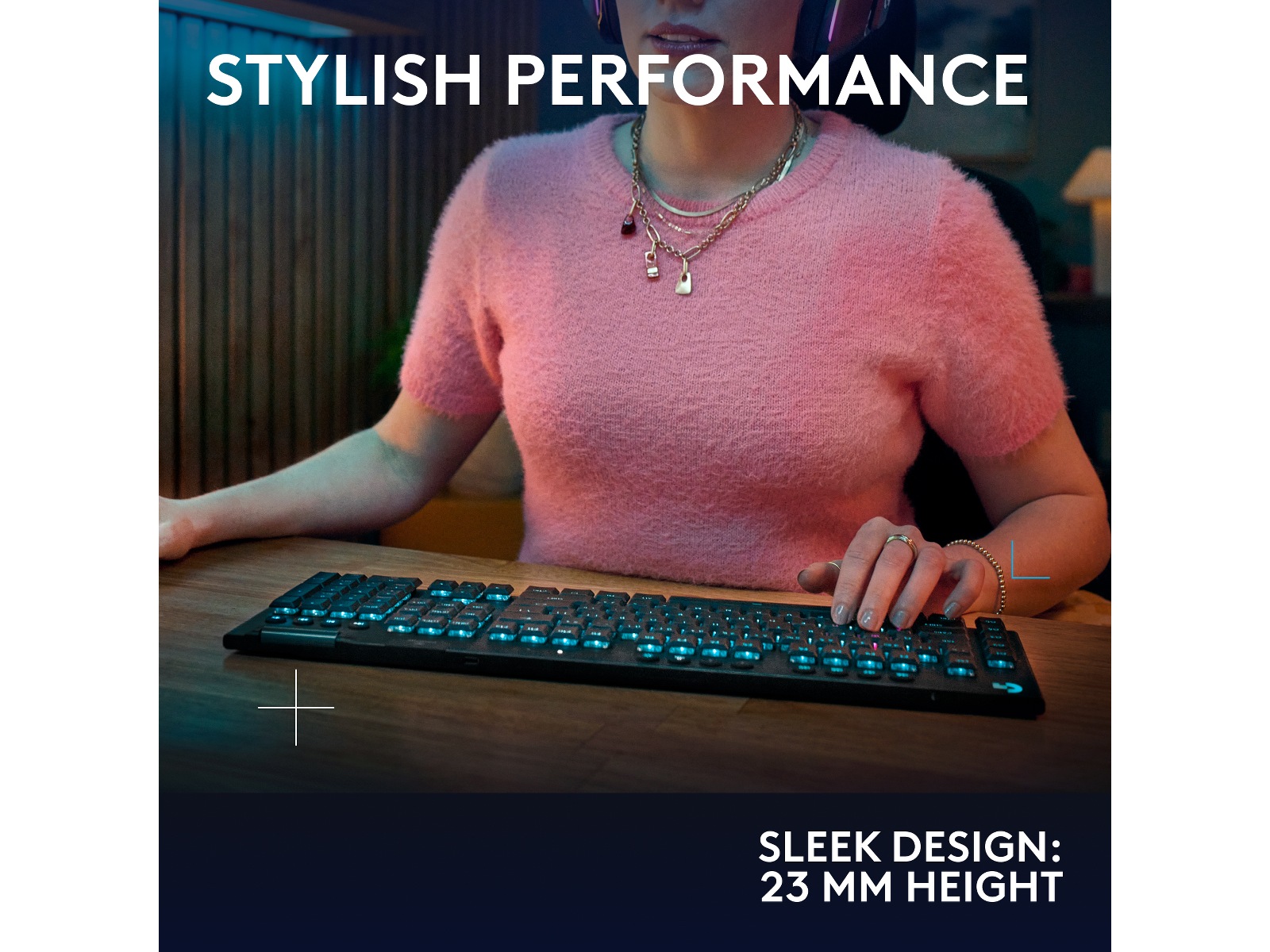 Logitech G915 X Lightspeed Trådlös Gamingtangentbord (svart) Gamingtangentbord