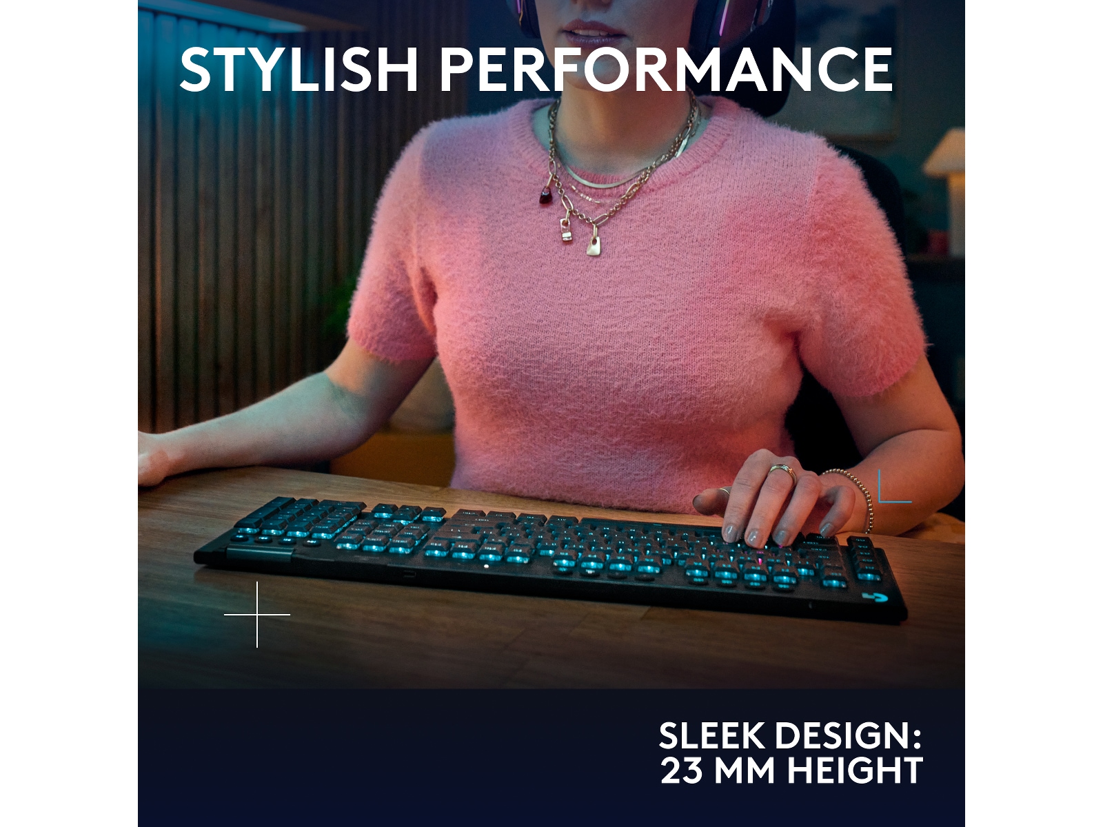 Logitech G915 X Lightspeed Trådlös Gamingtangentbord (svart) Gamingtangentbord