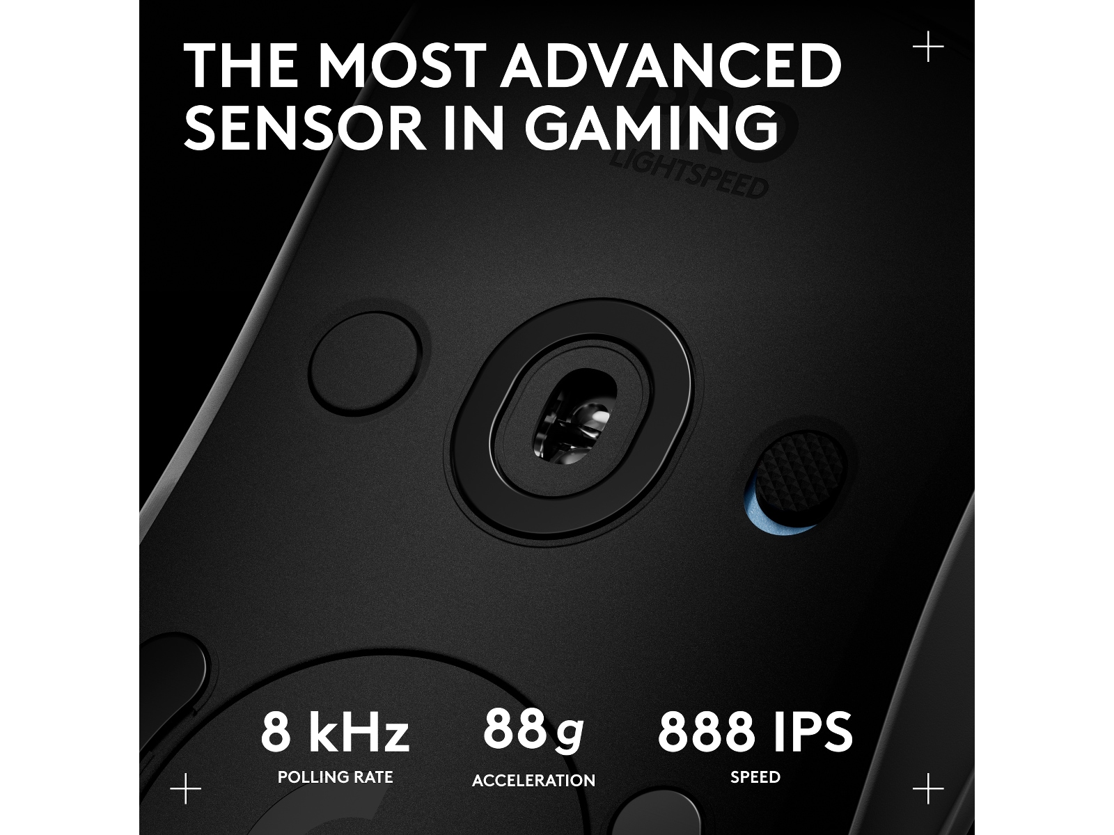 Logitech PRO 2 Lightspeed Trådlös Gamingmus (vit) Gamingmus