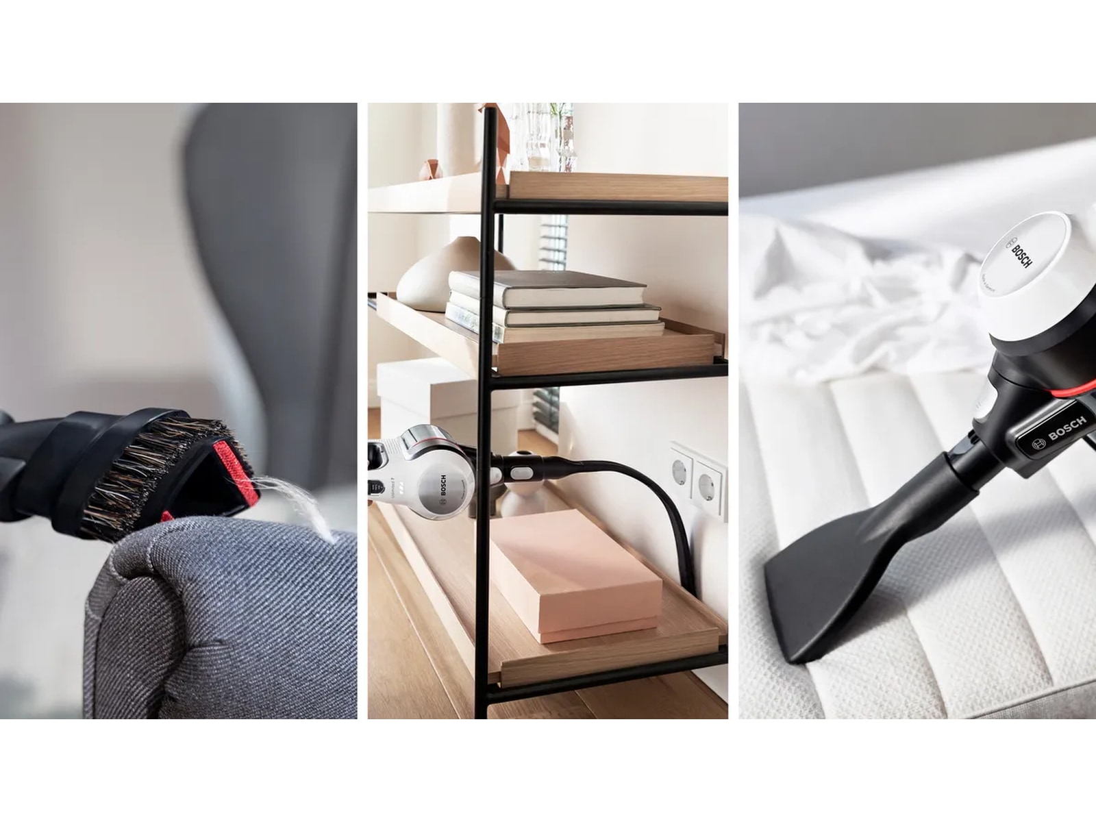 Bosch Unlimited 7 Uppladdningsbar dammsugare (vit) Skaftdammsugare