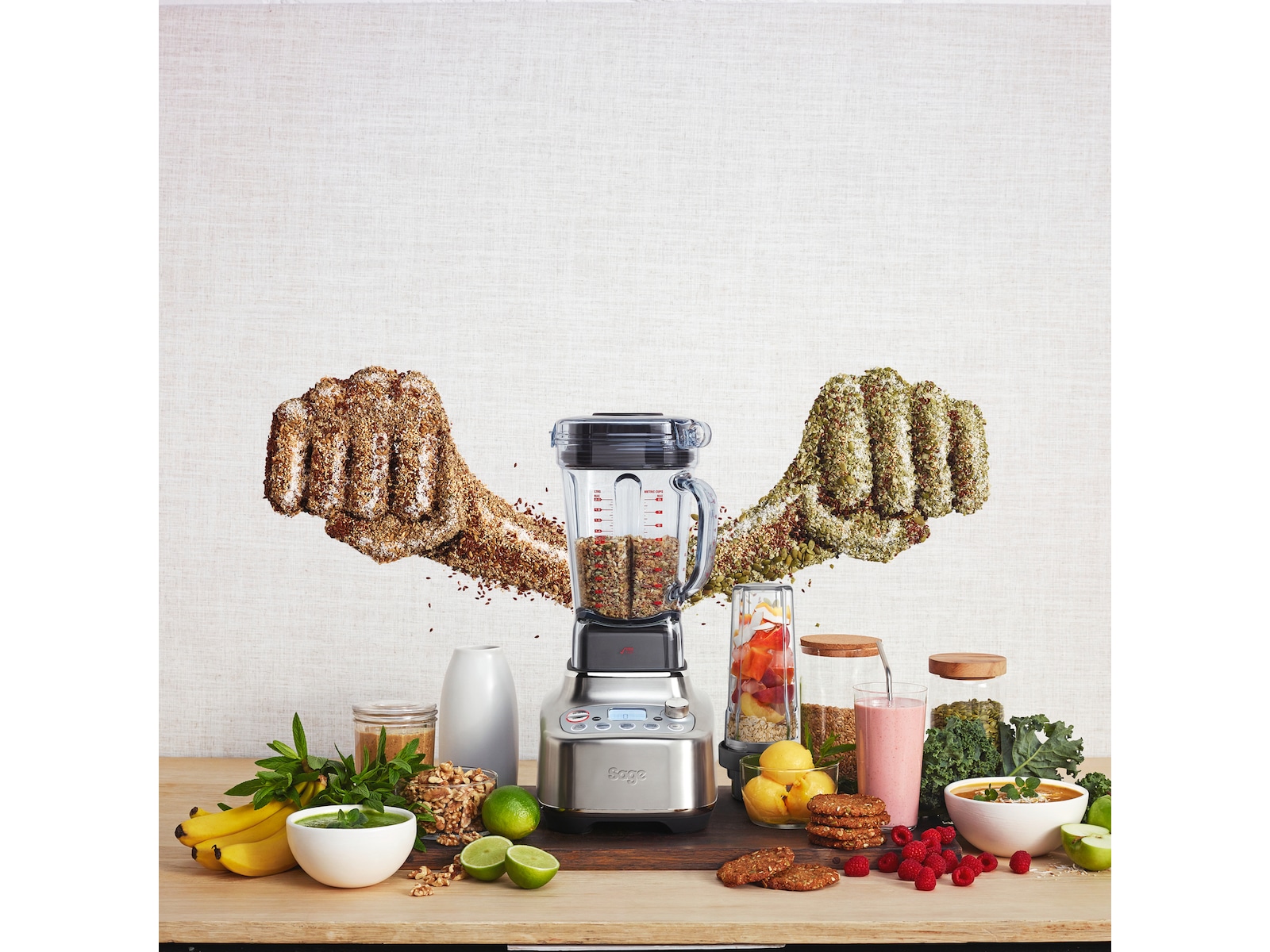 Sage Super Q Blender (borstat stål) Blenders