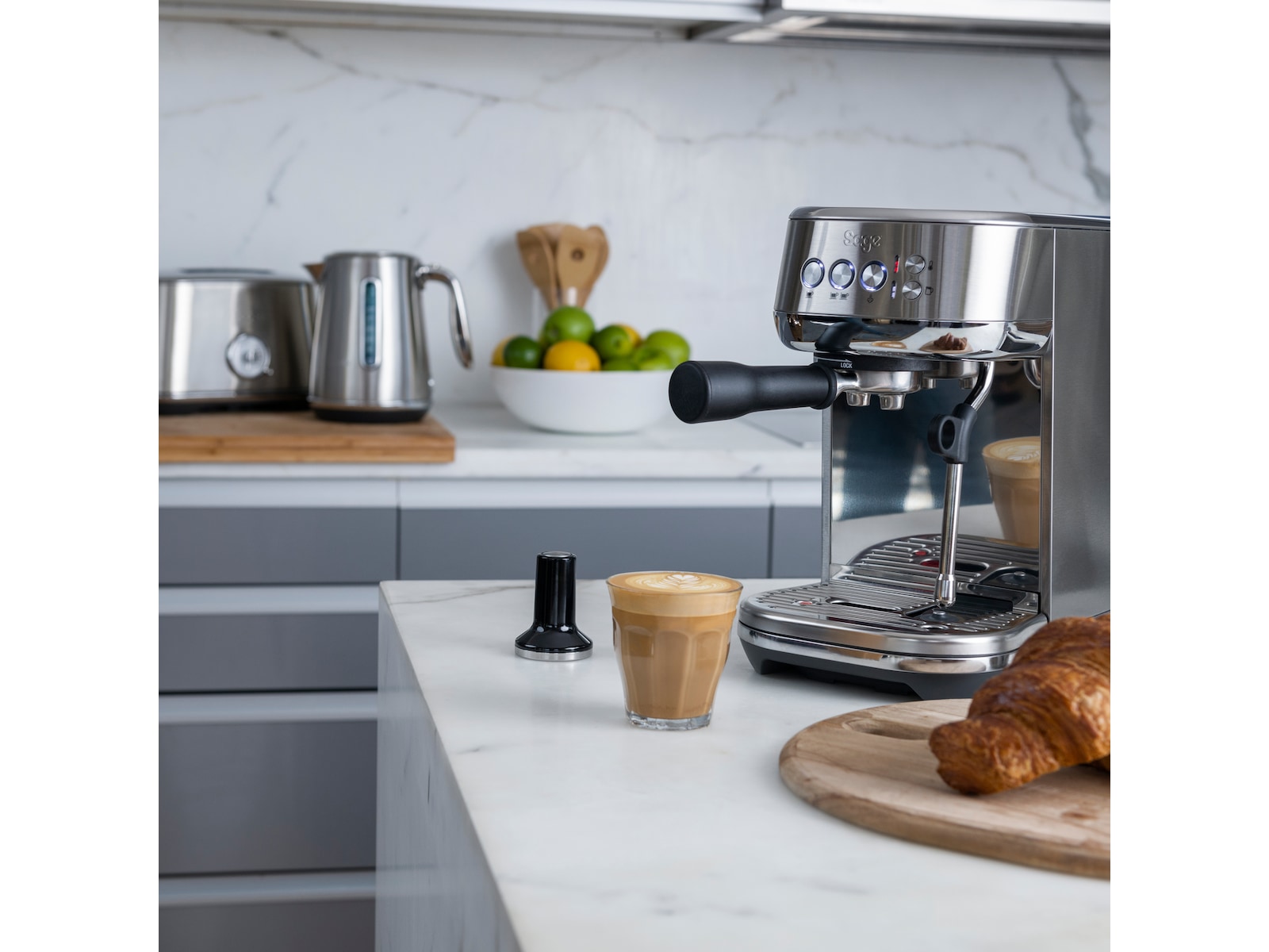 Sage Bambino Plus Espressomaskin (borstat stål) Espressomaskiner