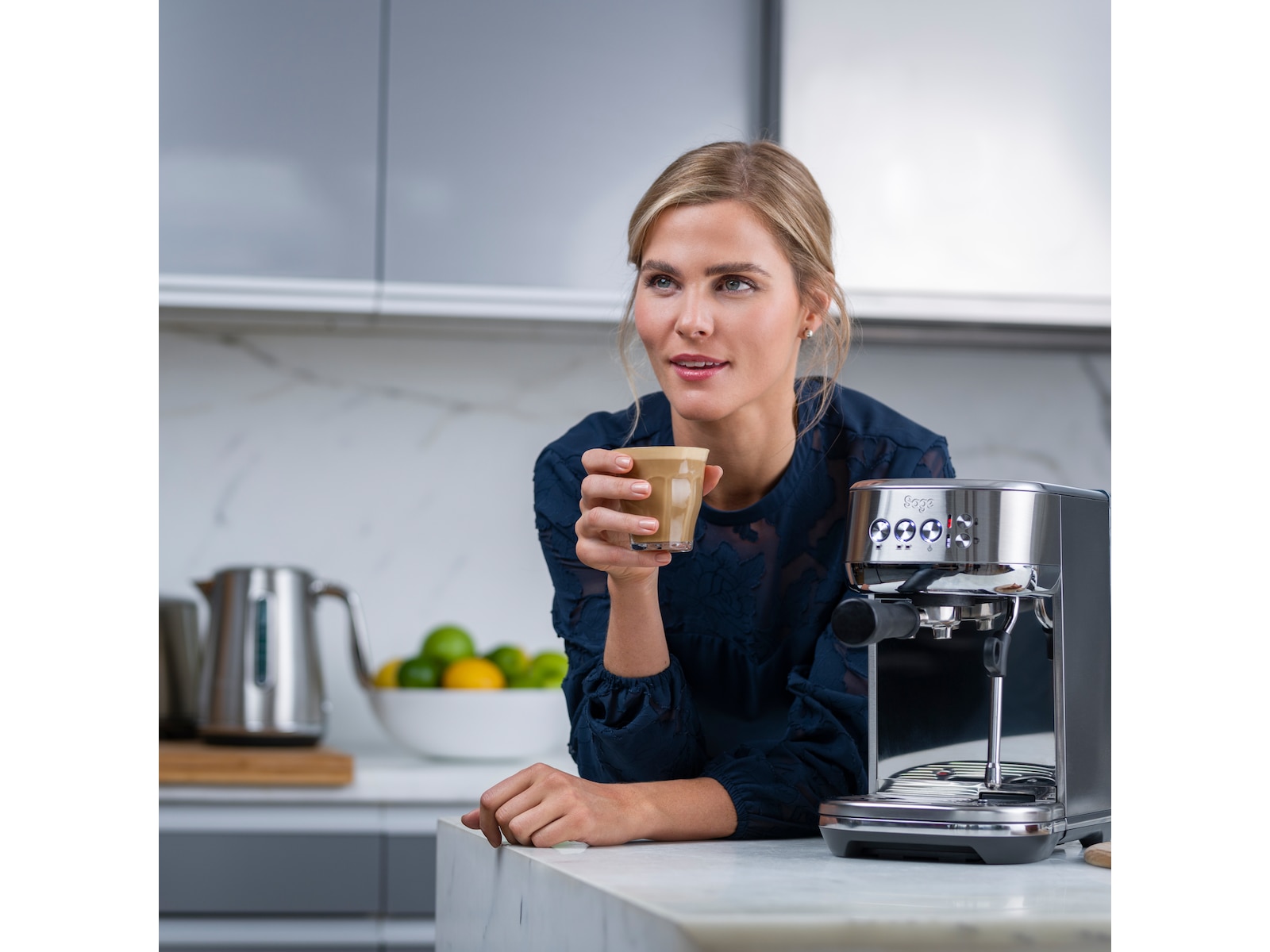 Sage Bambino Plus Espressomaskin (borstat stål) Espressomaskiner