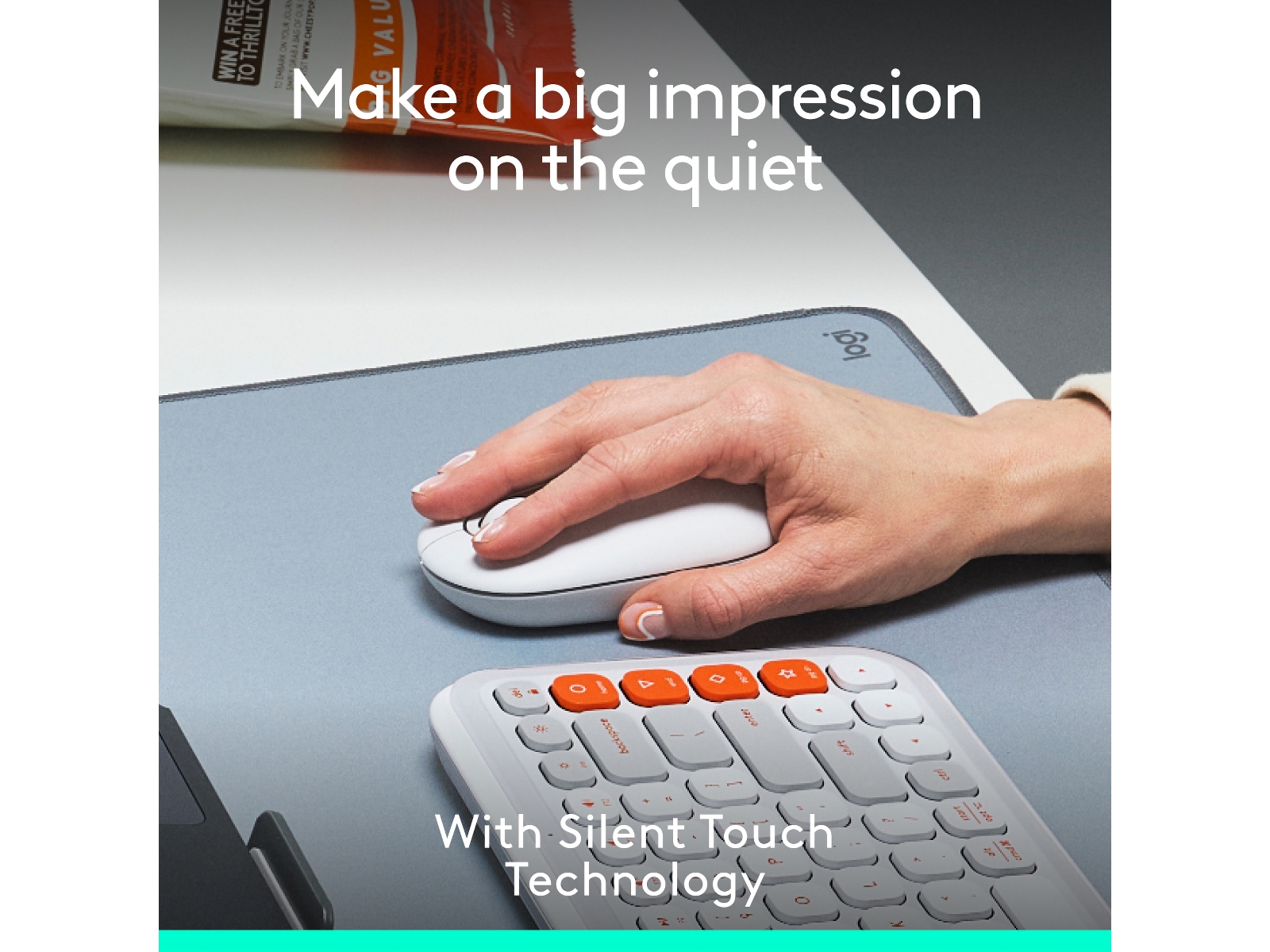 Logitech POP Icon trådlös mus (off-white) Mus