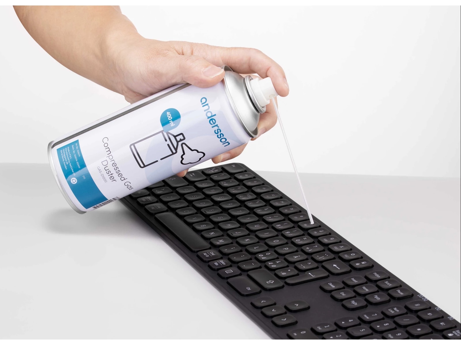 Andersson GAS-D1000 komprimerad luft på burk Rengöring