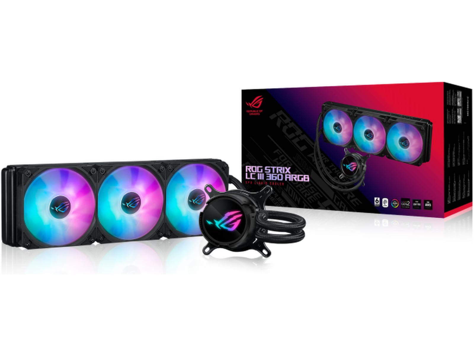 Asus ROG Strix LC III 360 ARGB Kylare (svart) CPU - Vattenkylning