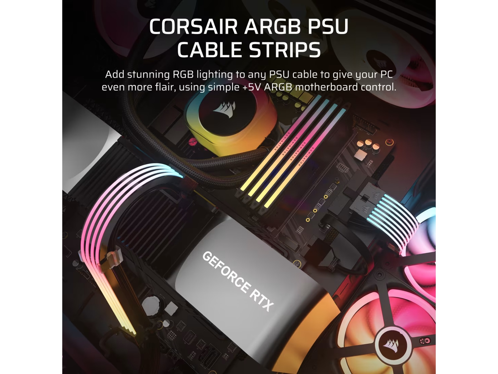 Corsair iCUE ARGB PSU Cable Strips Tillbehör