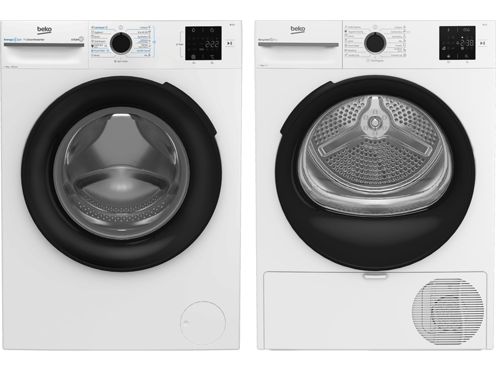 Beko BM3WT48415W Tvättmaskin + torktumlare Tvättmaskin