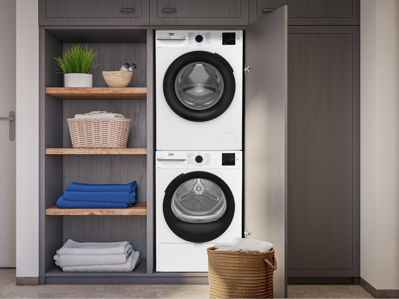 Beko BM3WT48415W Tvättmaskin + torktumlare Tvättmaskin