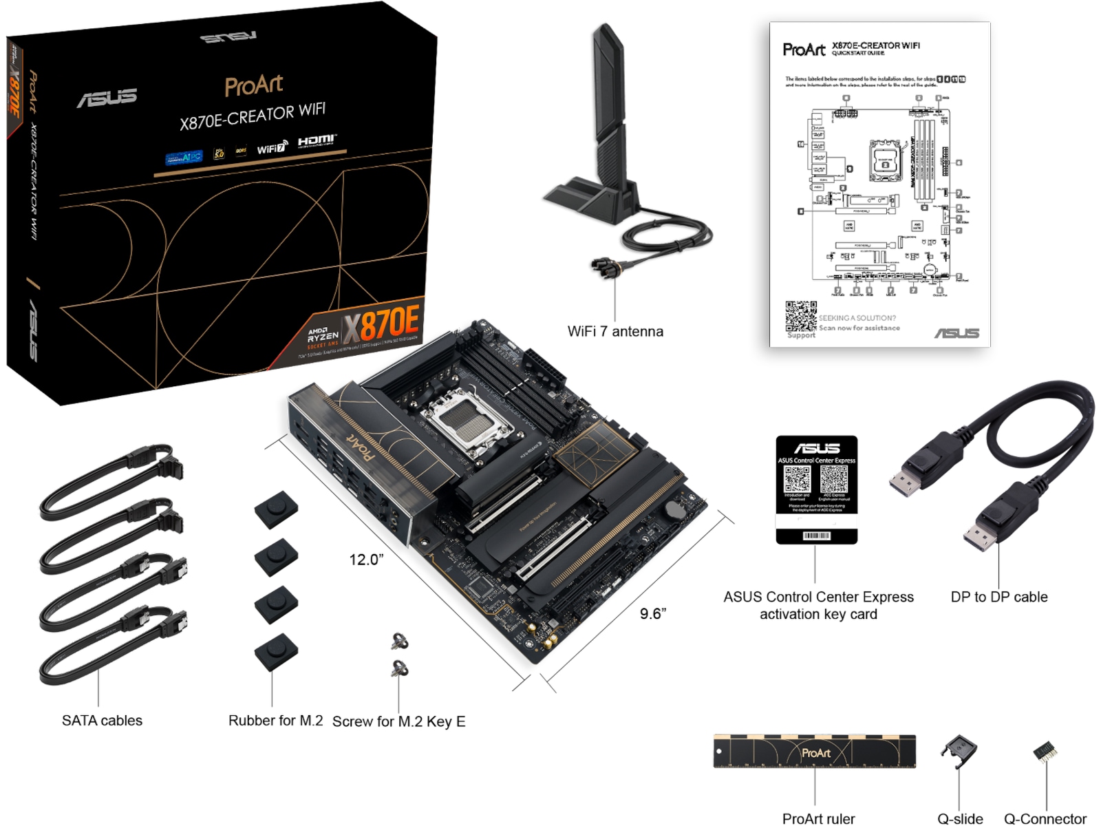 ASUS ProArt X870E-CREATOR WIFI Moderkort AMD Socket