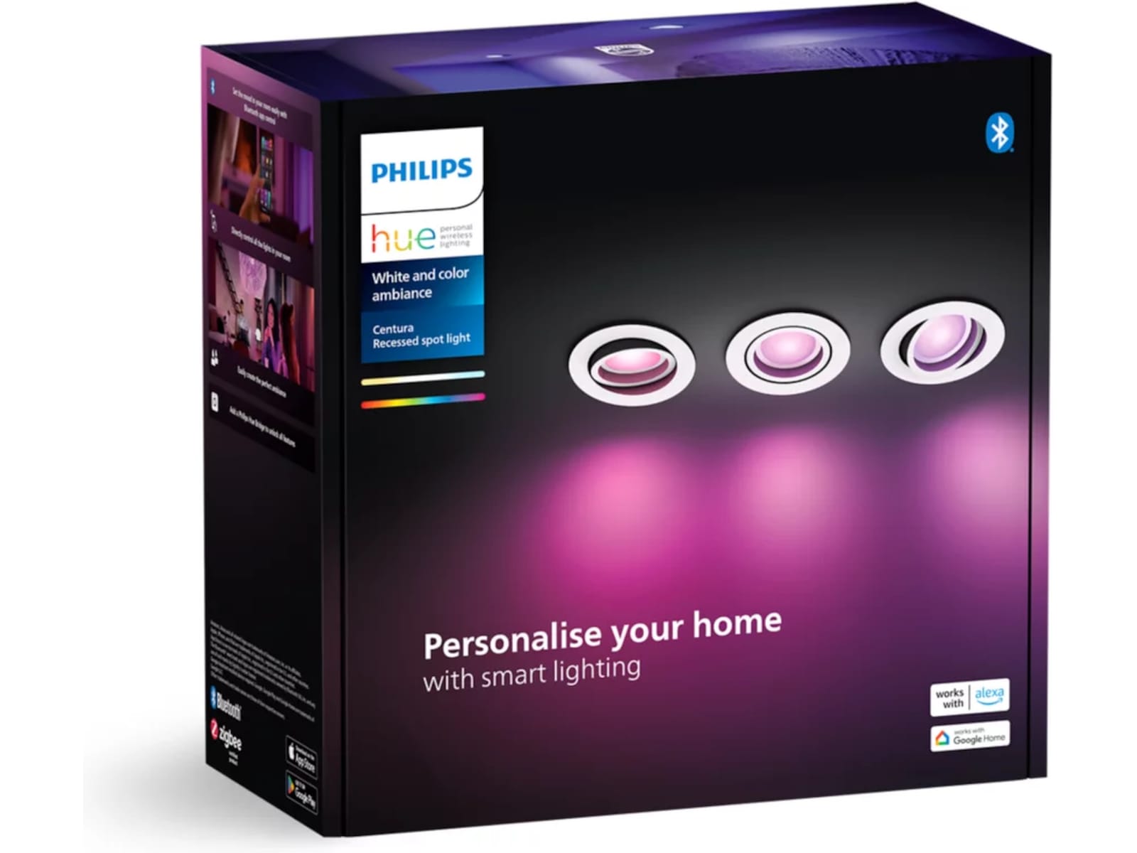 Philips Hue Centura infälld spotlight R 3-pack (vit) Taklampa