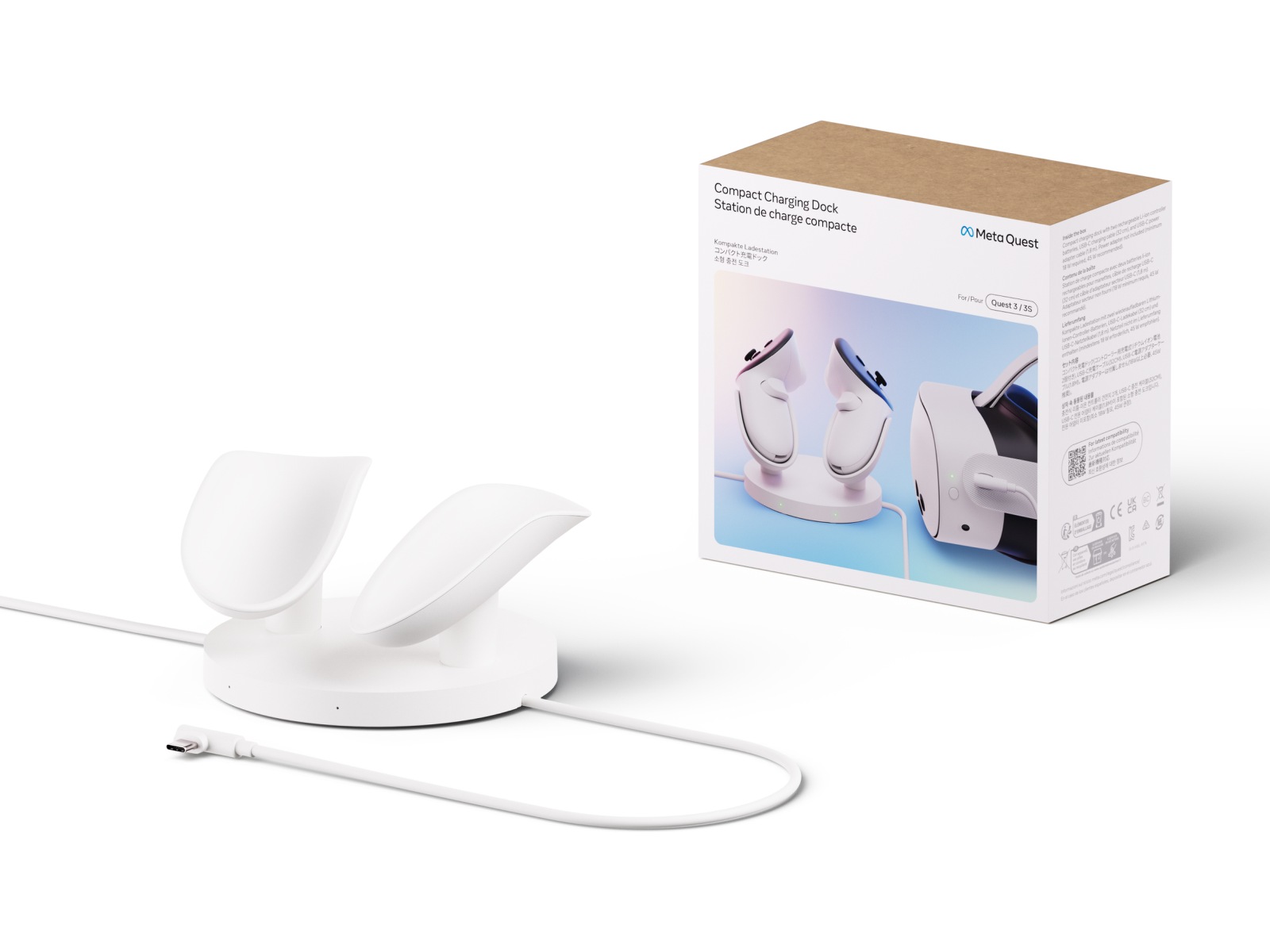 Meta Quest Kompakt laddningsstation VR tillbehör