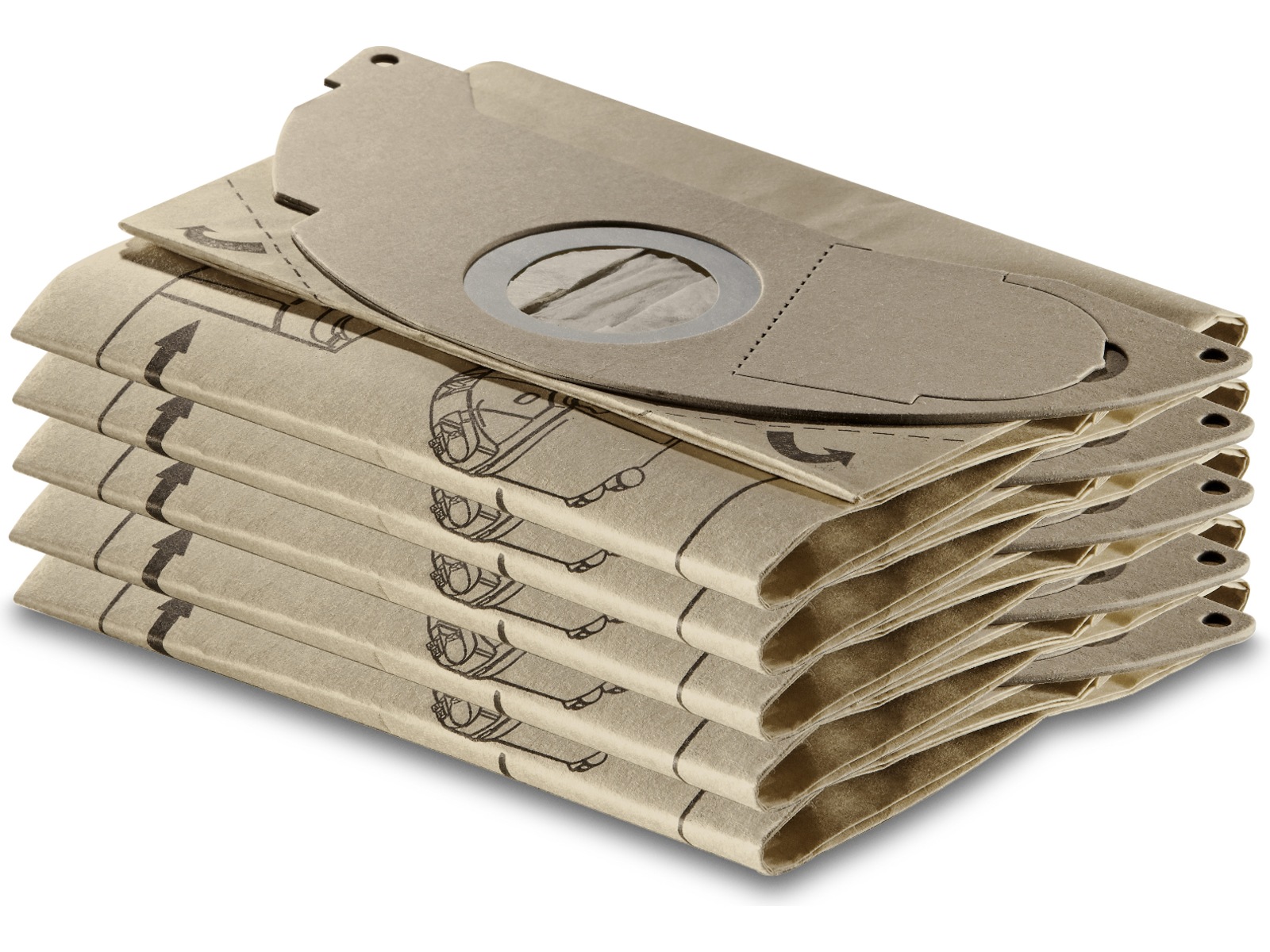 Kärcher Filterpåsar för SE5 Tillbehör för dammsugare & rengöring