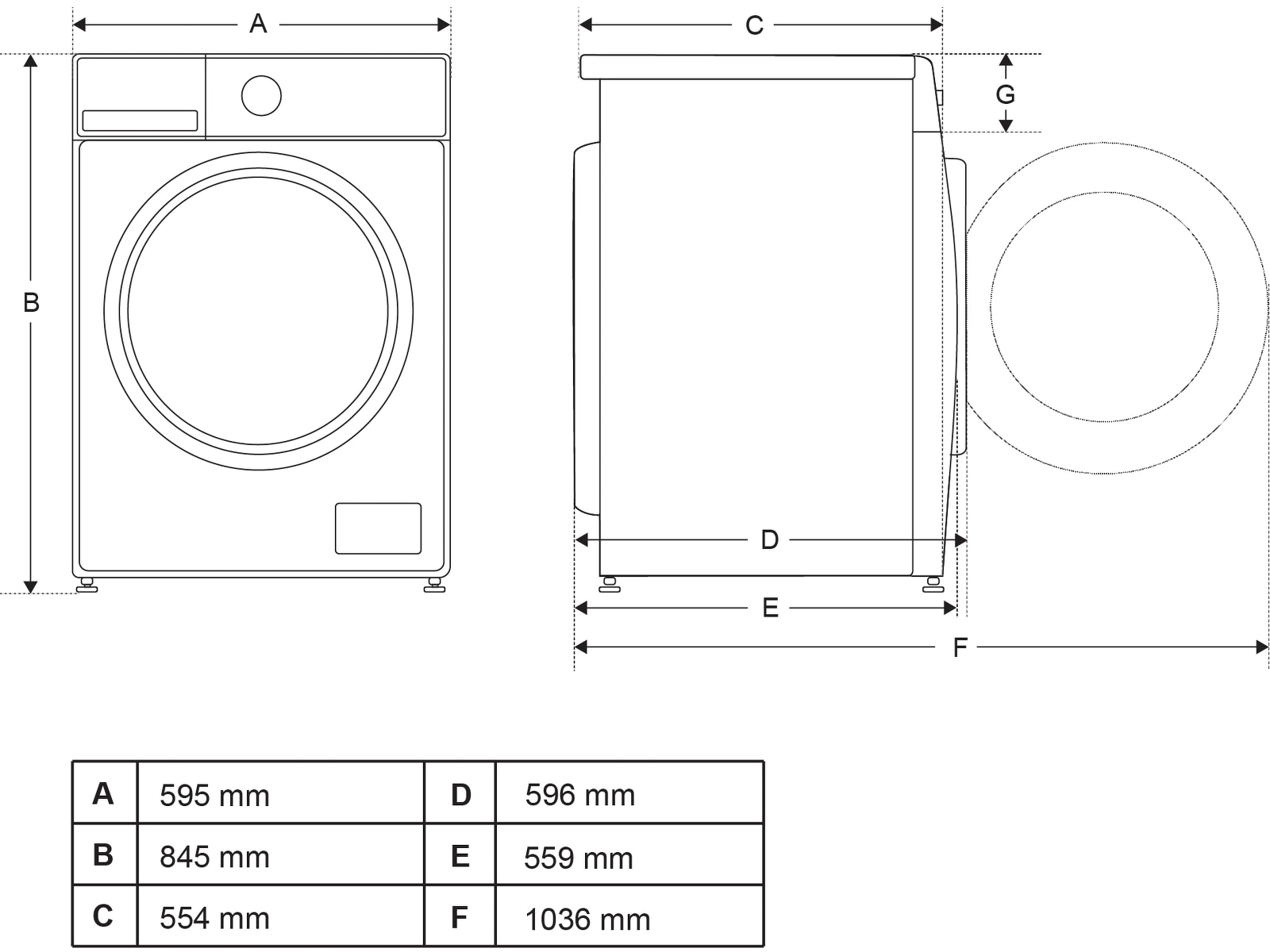 Avant DRH8WH1 Torktumlare (vit) Torktumlare