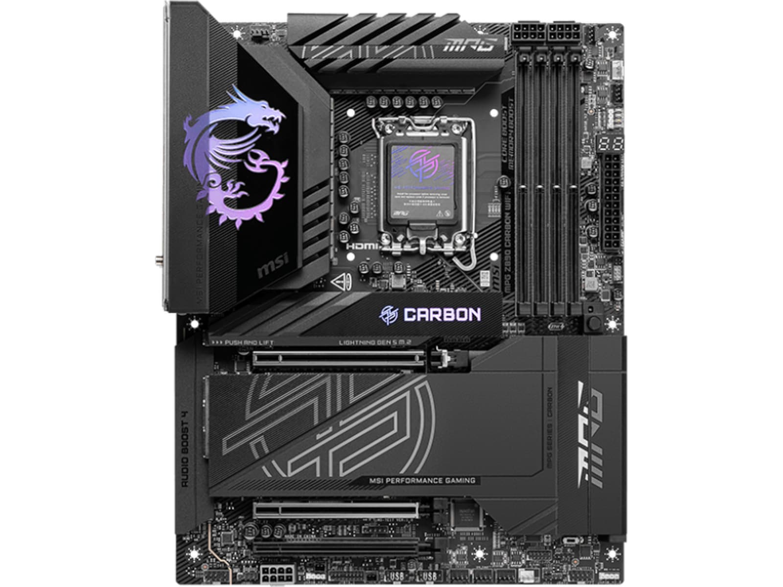 MSI MPG Z890 CARBON WIFI Moderkort Intel Socket