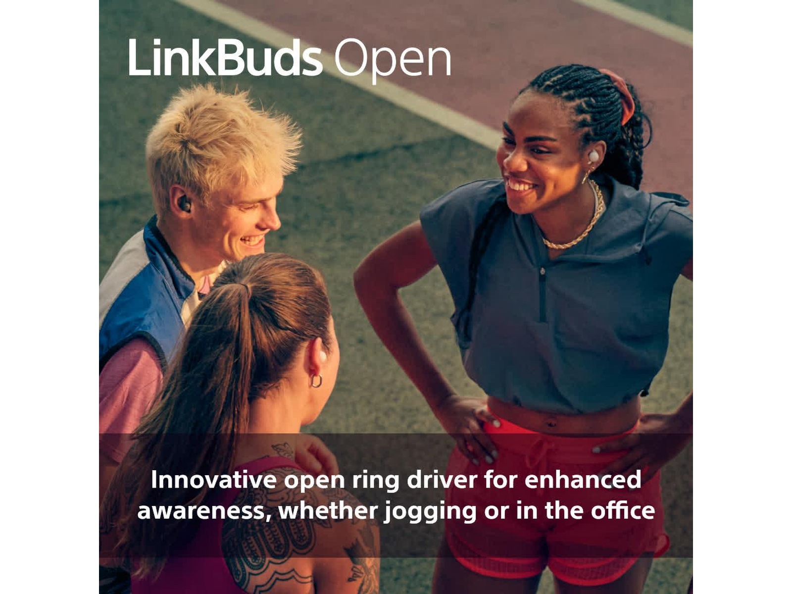 Sony Linkbuds Open True Wireless hörlurar (lila) In-ear hörlurar