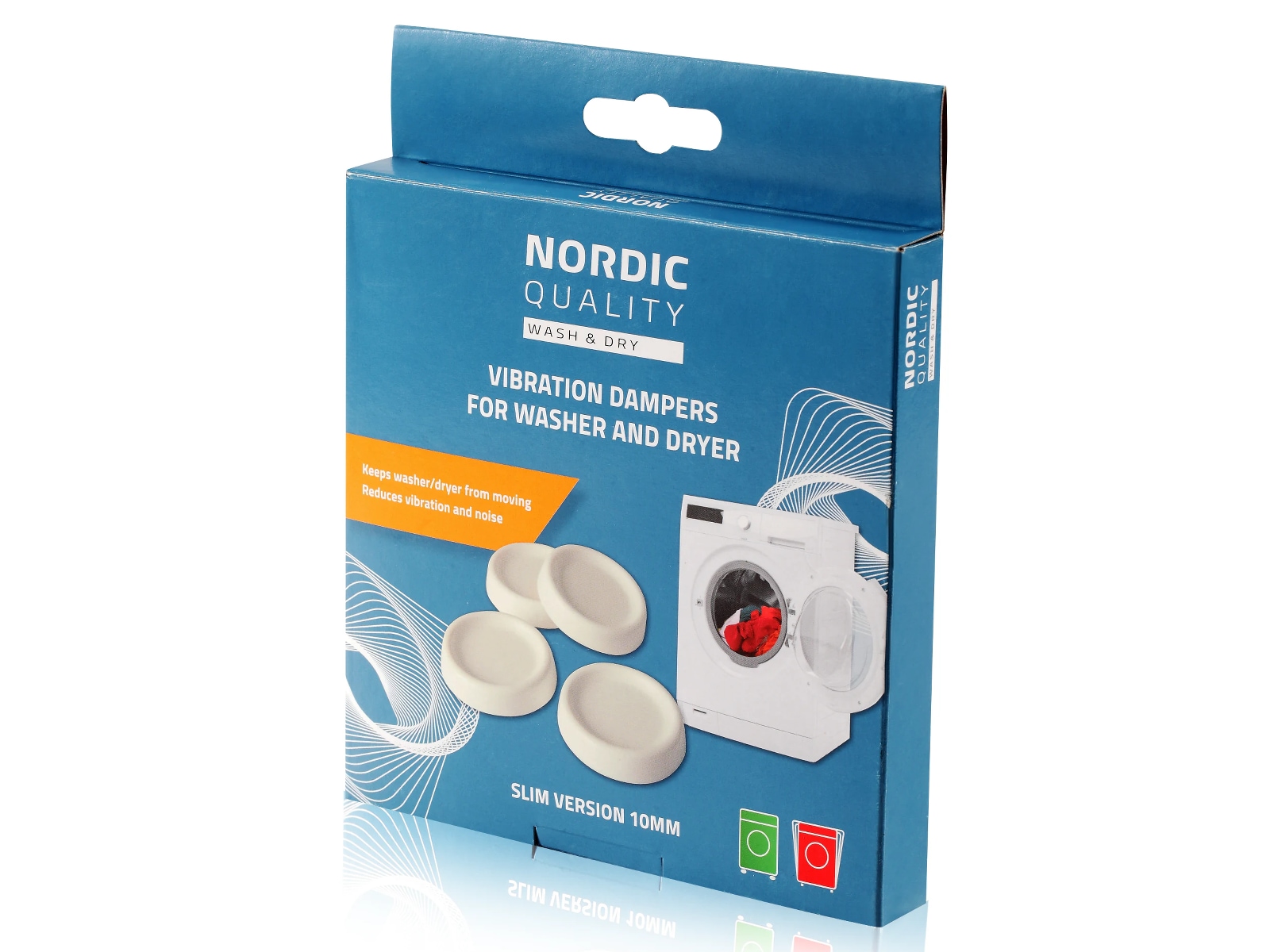 Nordic Quality Vibrationsdämpare 4 st. Tillbehör till tvättmaskiner & torktumlare