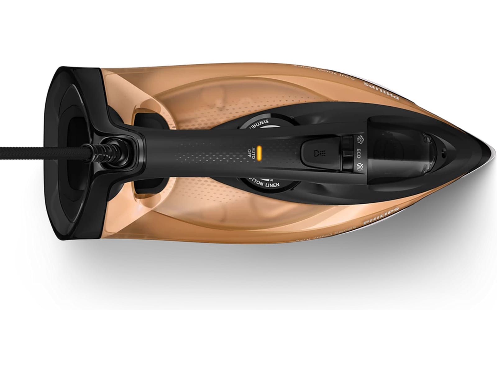 Philips 7000-serien DST7040/81 ångstrykjärn (svart/guld) Strykjärn