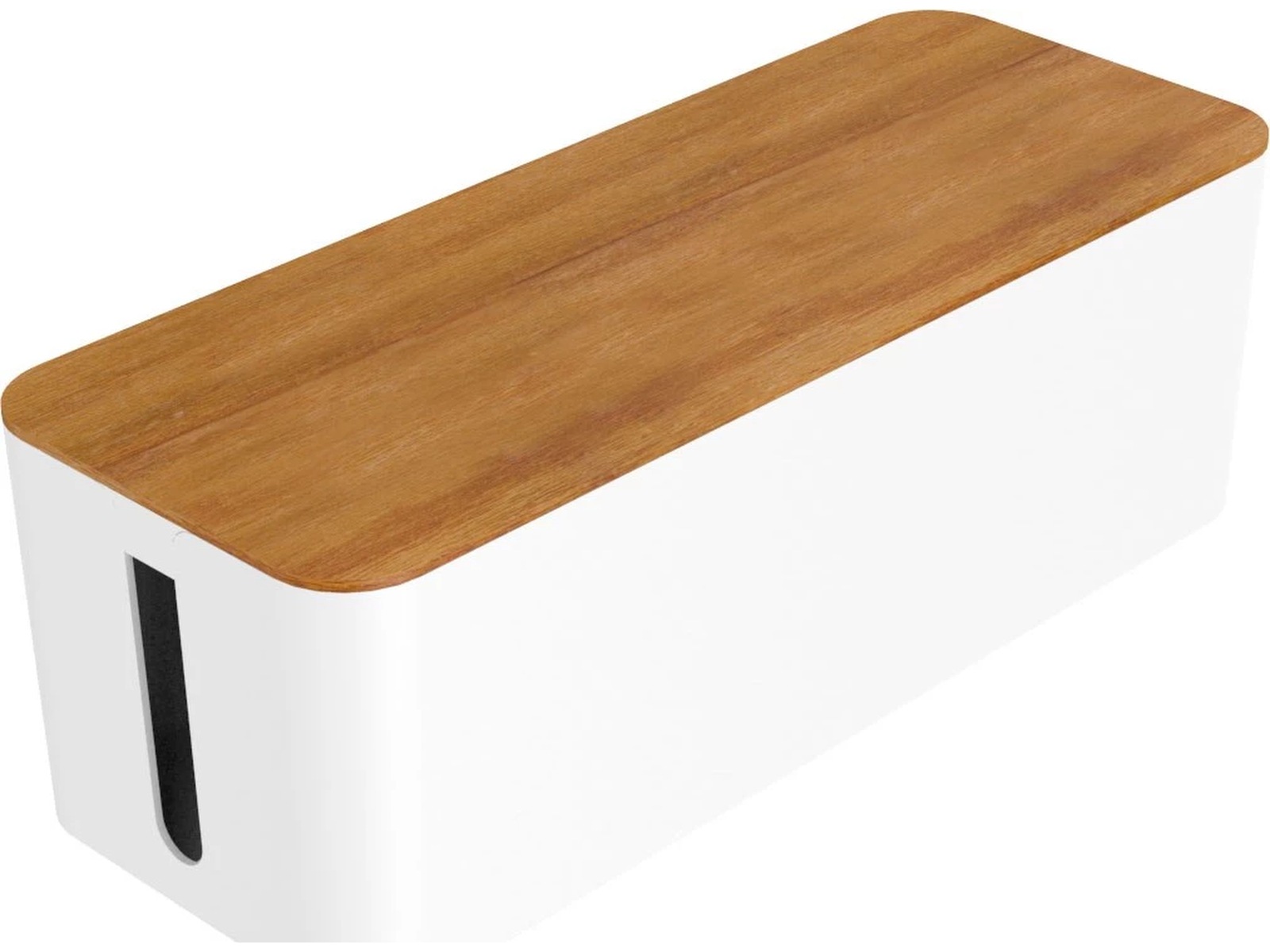 Andersson Stor kabelbox (vit/trä) Kabeldöljare och tillbehör