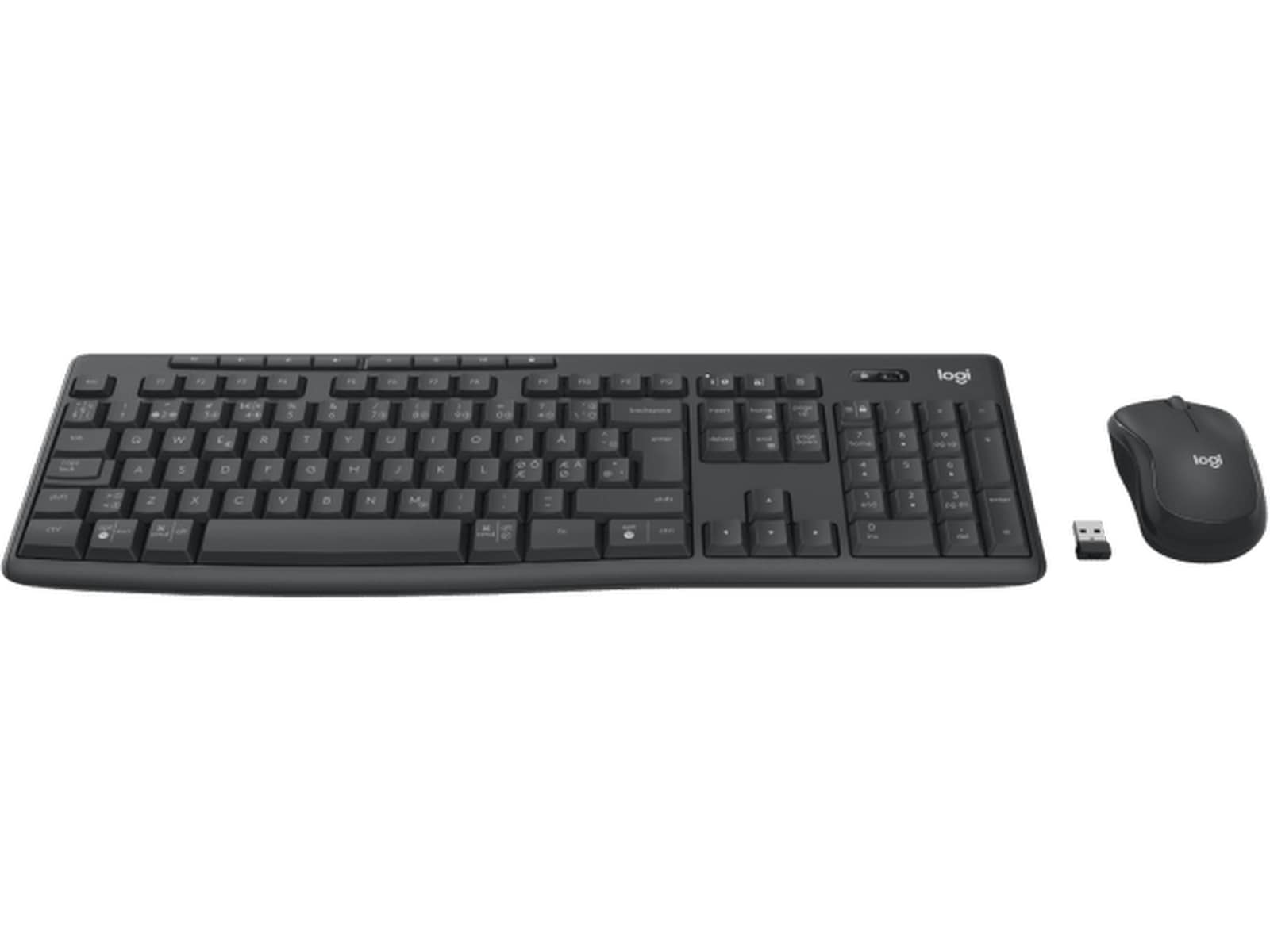 Logitech MK370 Combo Trådlös (graphite) Mus & tangentbord -combo-paket