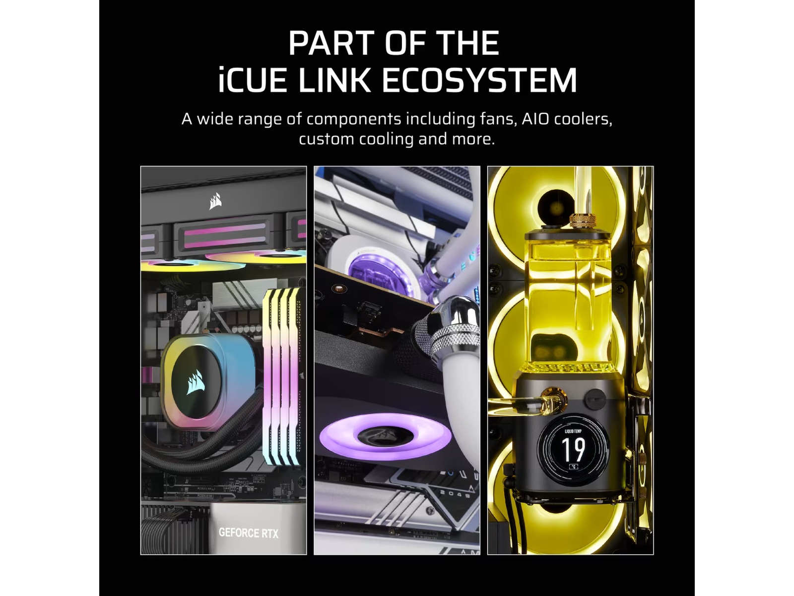 Corsair iCUE LINK RX120 MAX Fläkt (svart) Fläkt