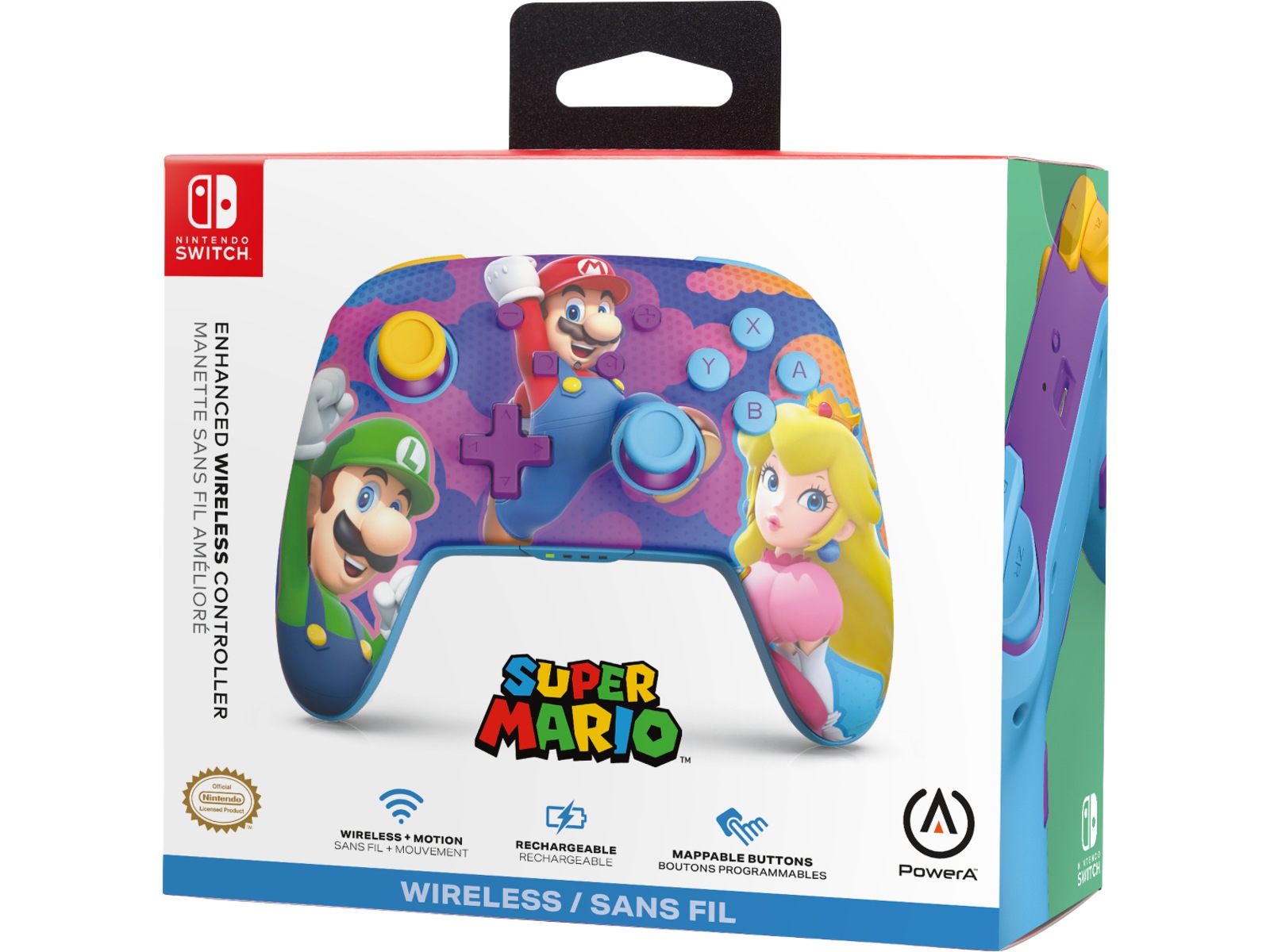 PowerA Enhanced Wireless kontroller Color Splash Heroes Tillbehör