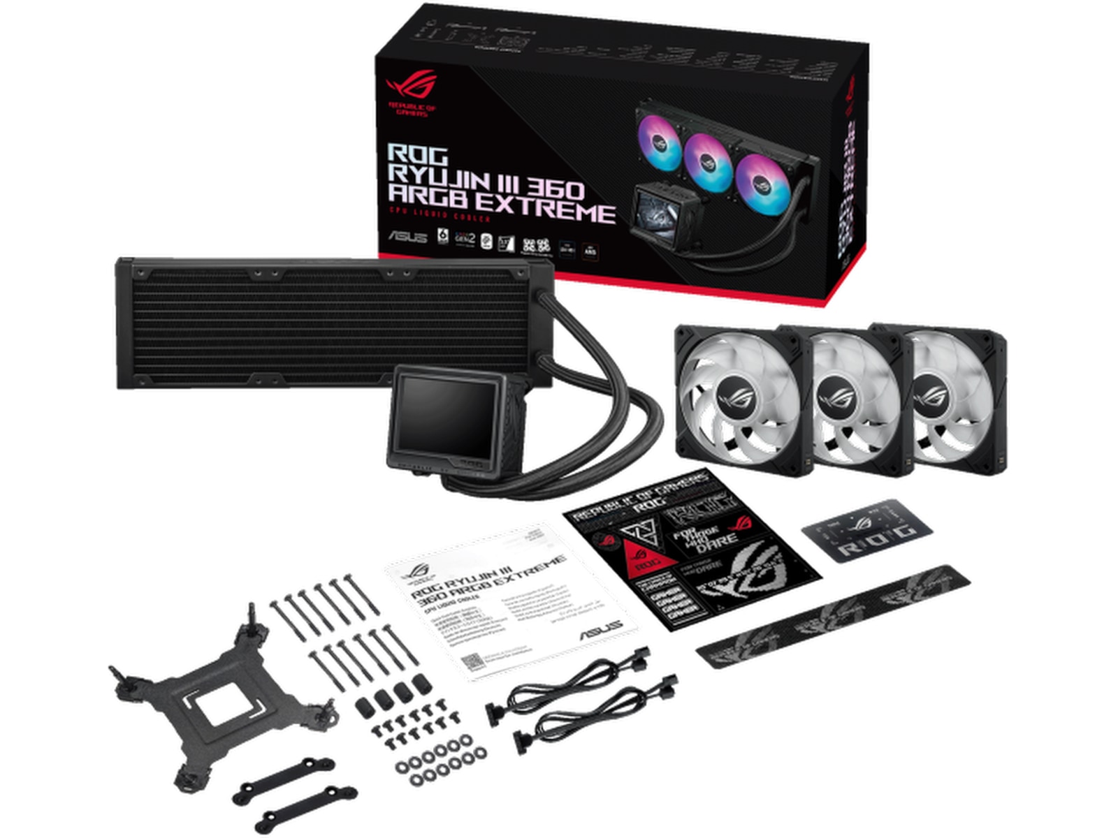 Asus ROG Ryujin III 360 ARGB Extreme Kylare (svart) CPU - Vattenkylning