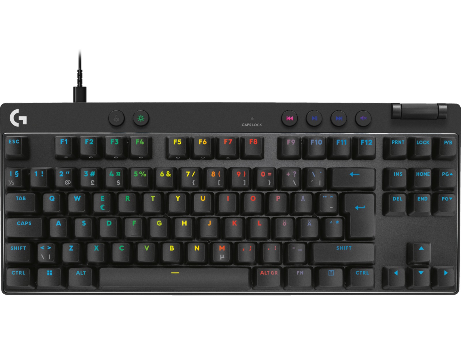 Logitech G Pro X TKL Rapid gamingtangentbord (svart) Gamingtangentbord