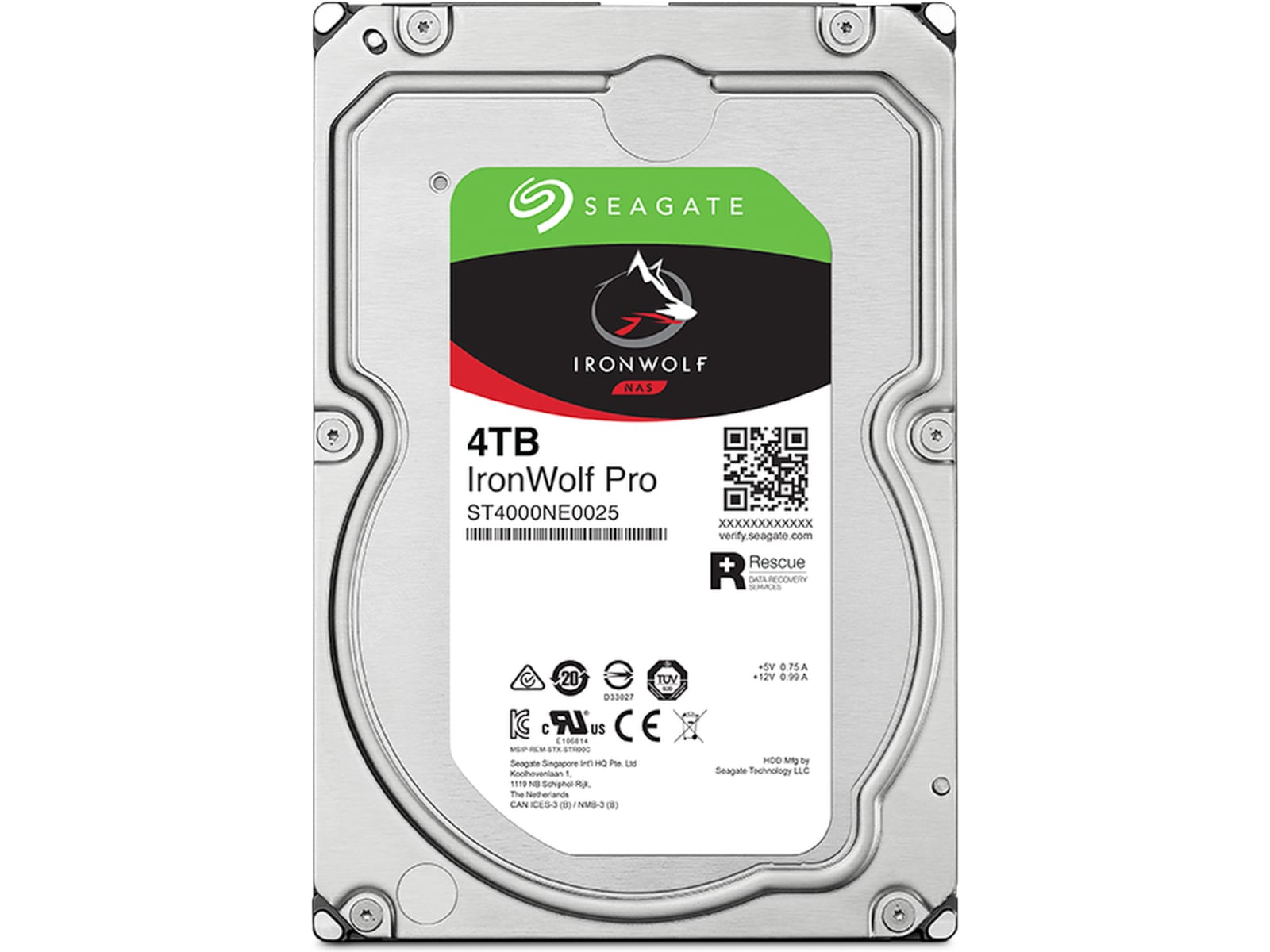 Seagate IronWolf PRO 3,5" NAS HDD 4TB Hårddisk 3,5