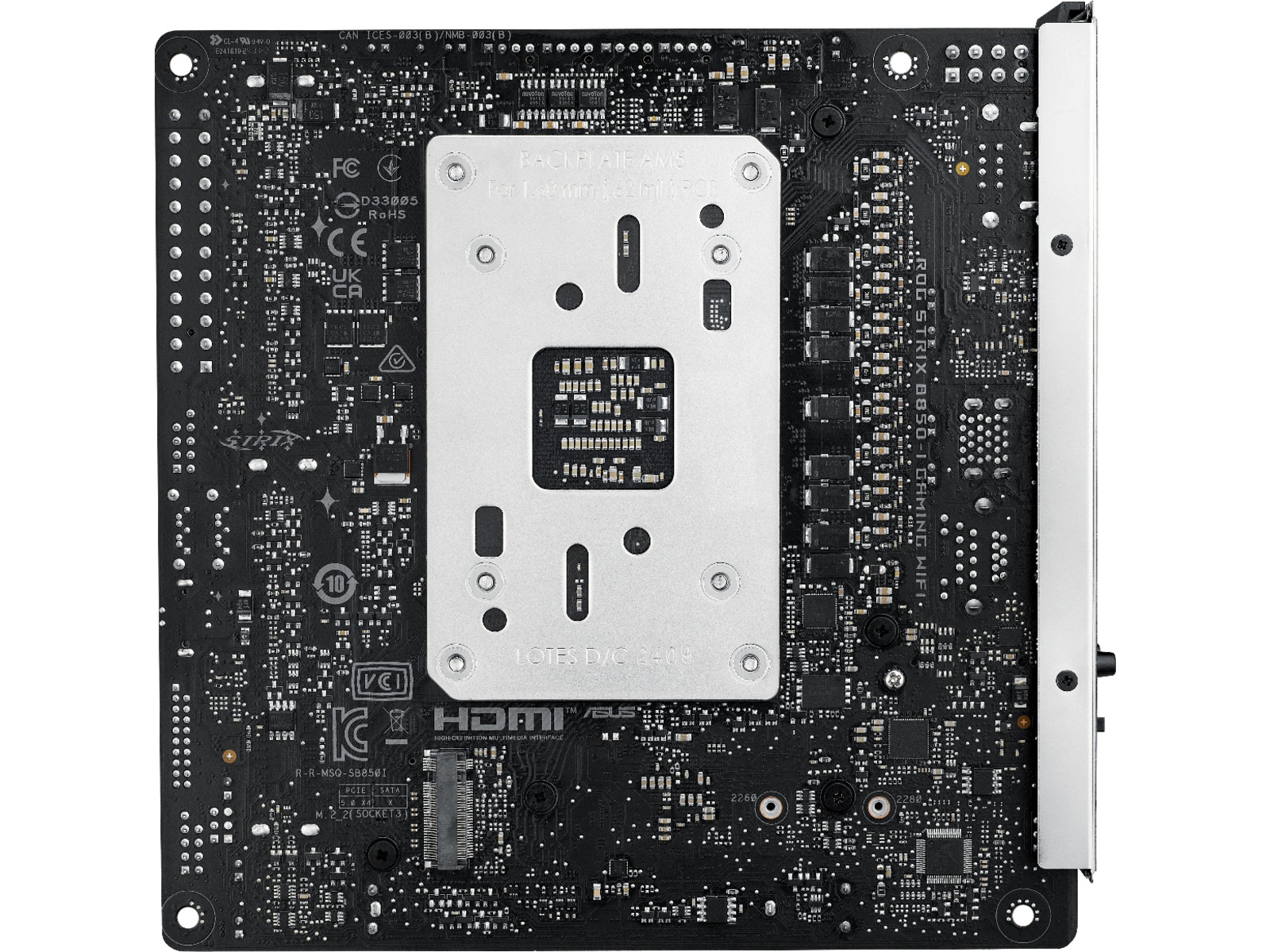 ASUS ROG STRIX B850-I GAMING WIFI Moderkort AMD Socket