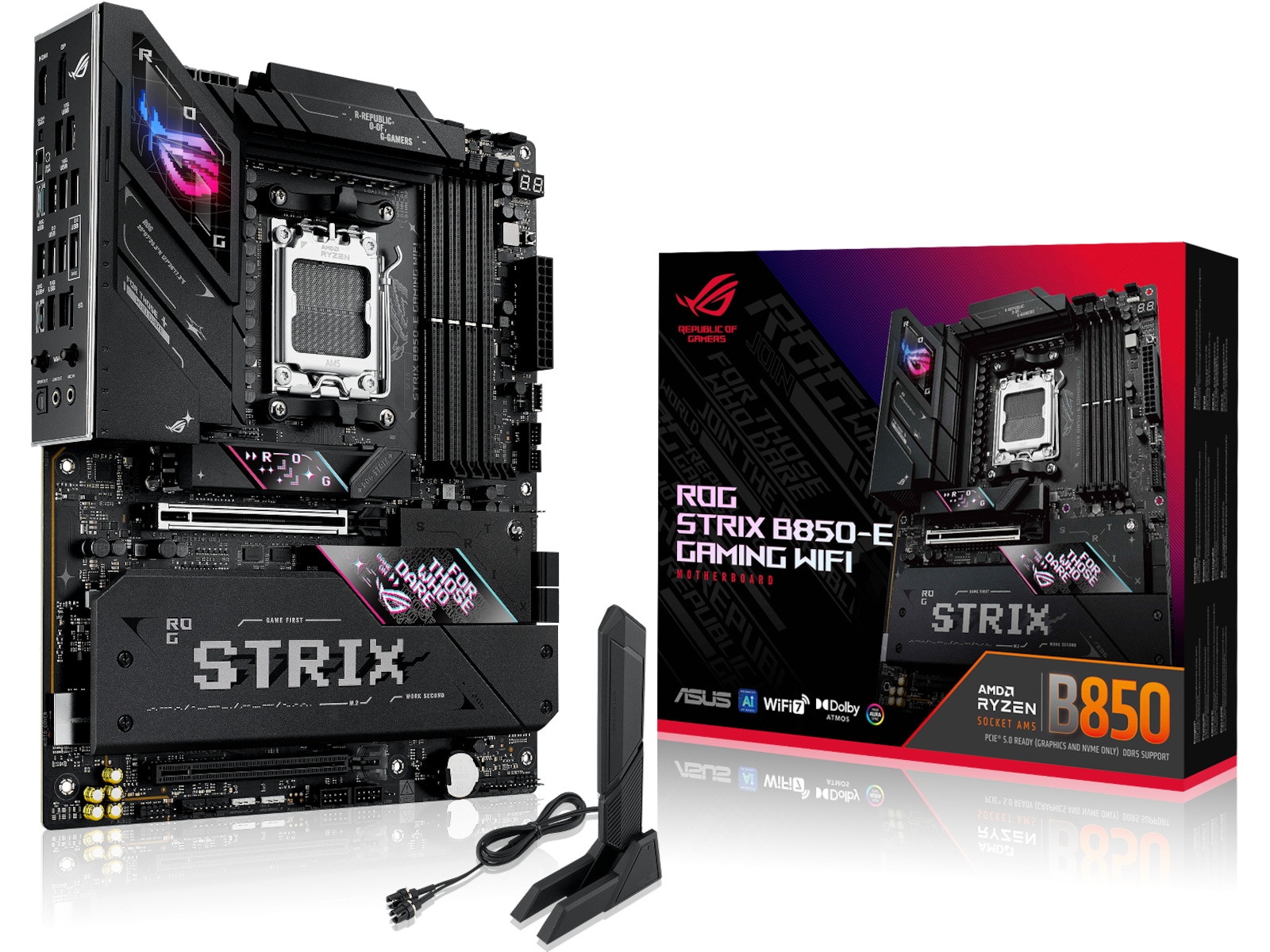ASUS ROG STRIX B850-E GAMING WIFI Moderkort AMD Socket
