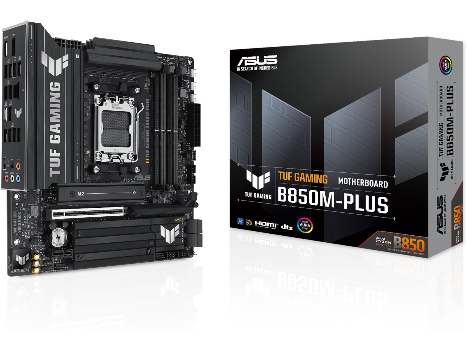 ASUS TUF GAMING B850M-PLUS Moderkort AMD Socket